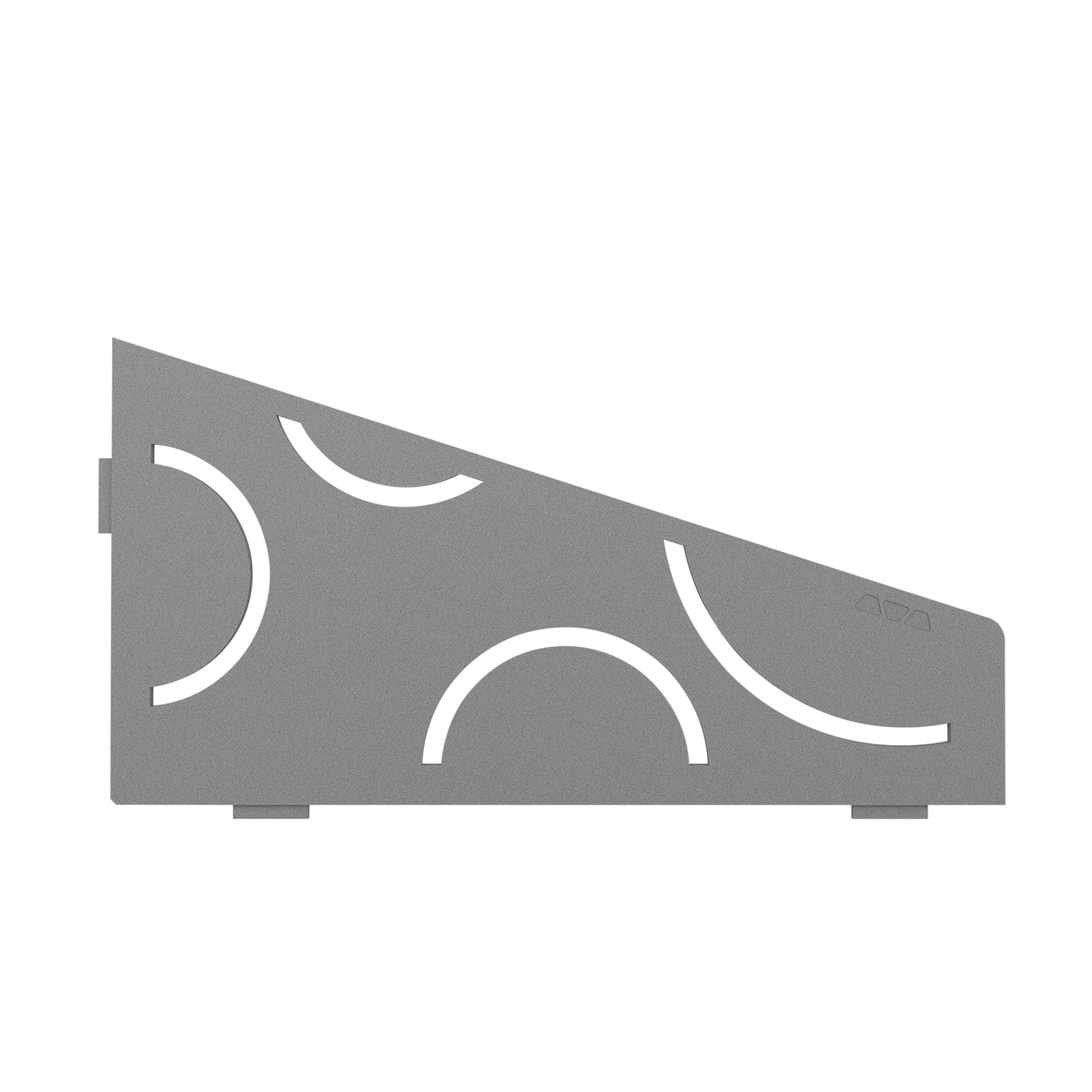 Schluter Shelf Quadrilateral Curve Pewter