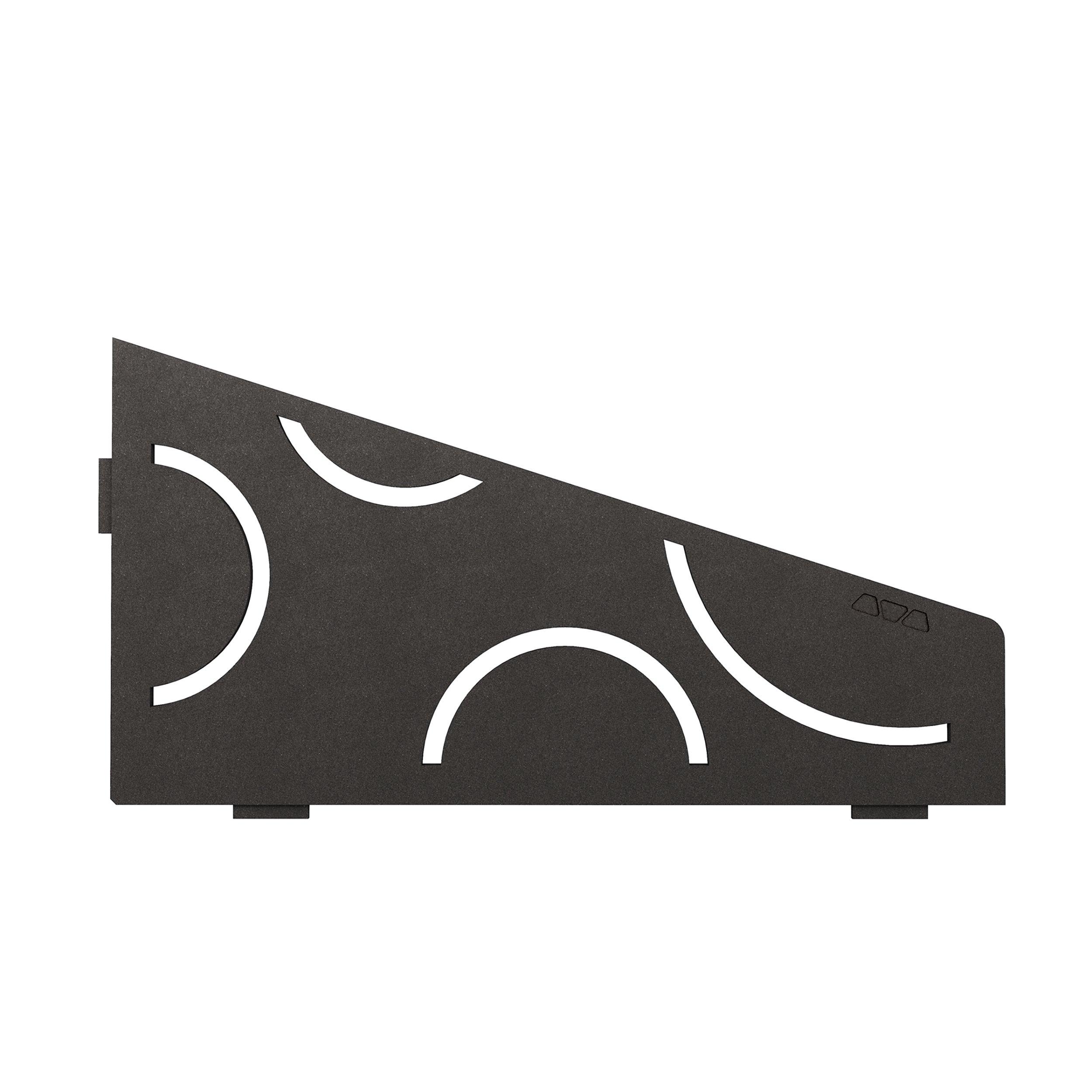 Schluter Shelf Quadrilateral Curve Dark Anthracite