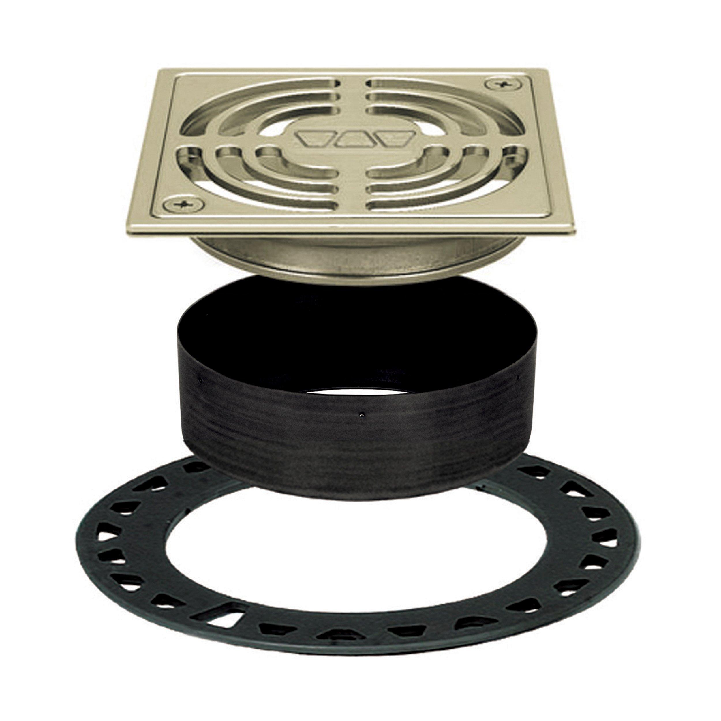 Schluter Kerdi-Drain 4in. Brushed Brass