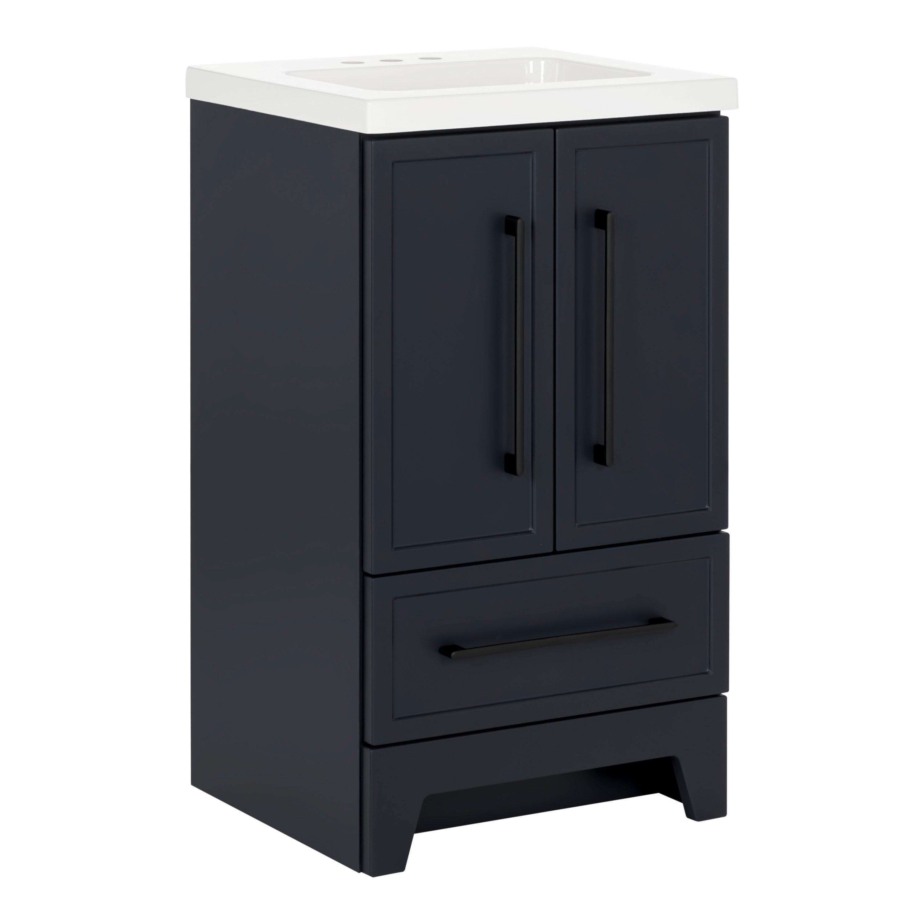 Eli Vanity with Marble Top and Mirror