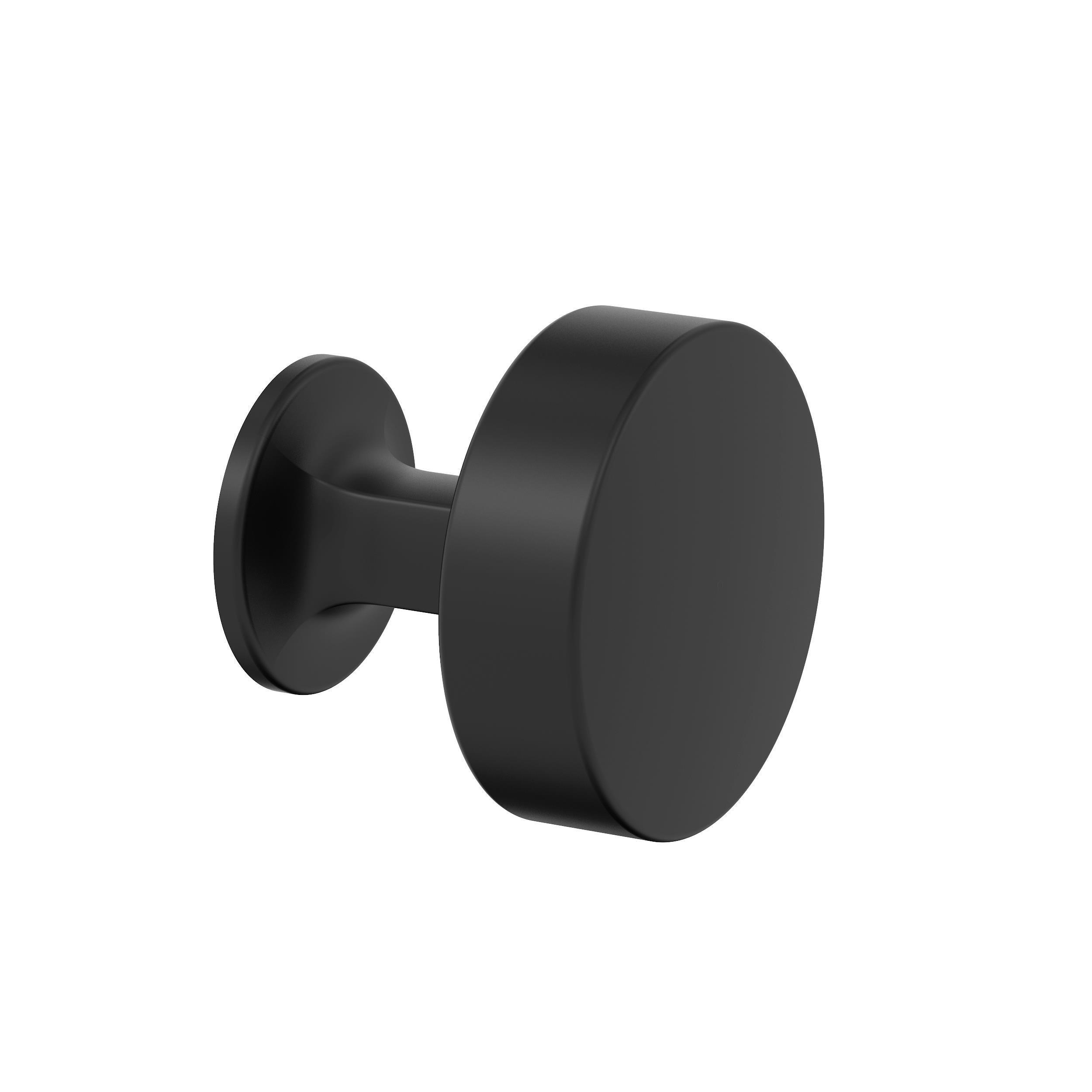 Everett 1-5/16 in. Matte Black Cabinet Knob