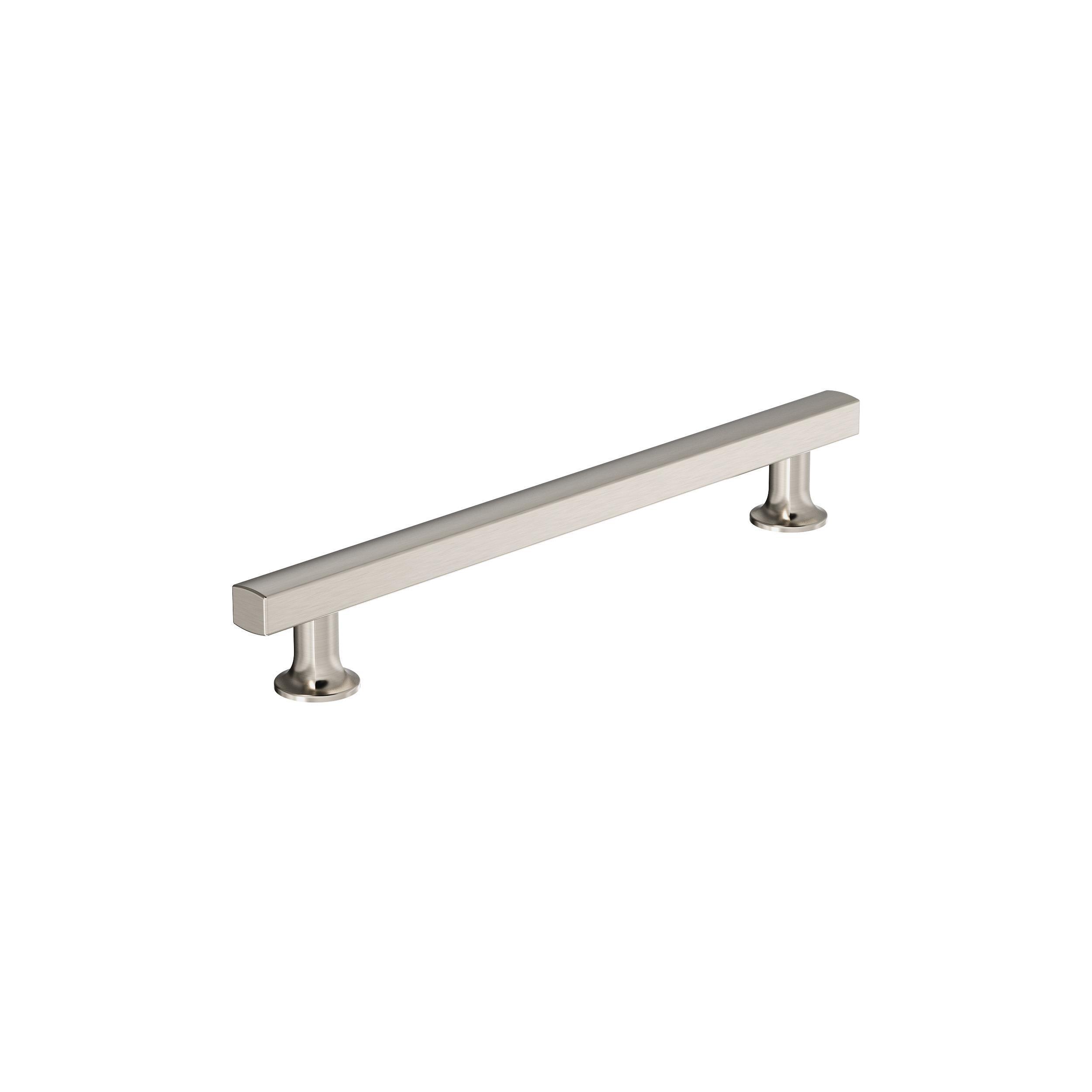 Everett 7-9/16 in. Center-to-Center Satin Nickel Cabinet Pull