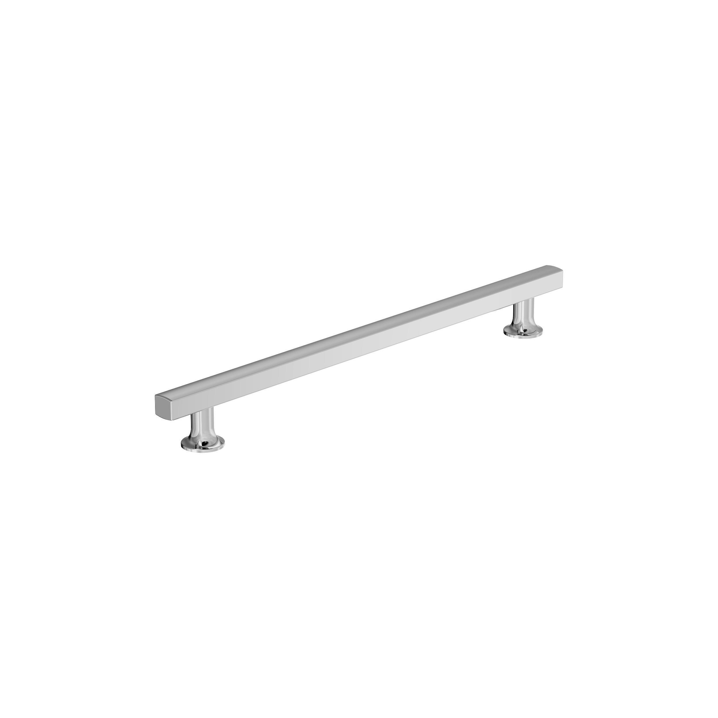 Everett 10-1/16 in. Center-to-Center Polished Chrome Cabinet Pull