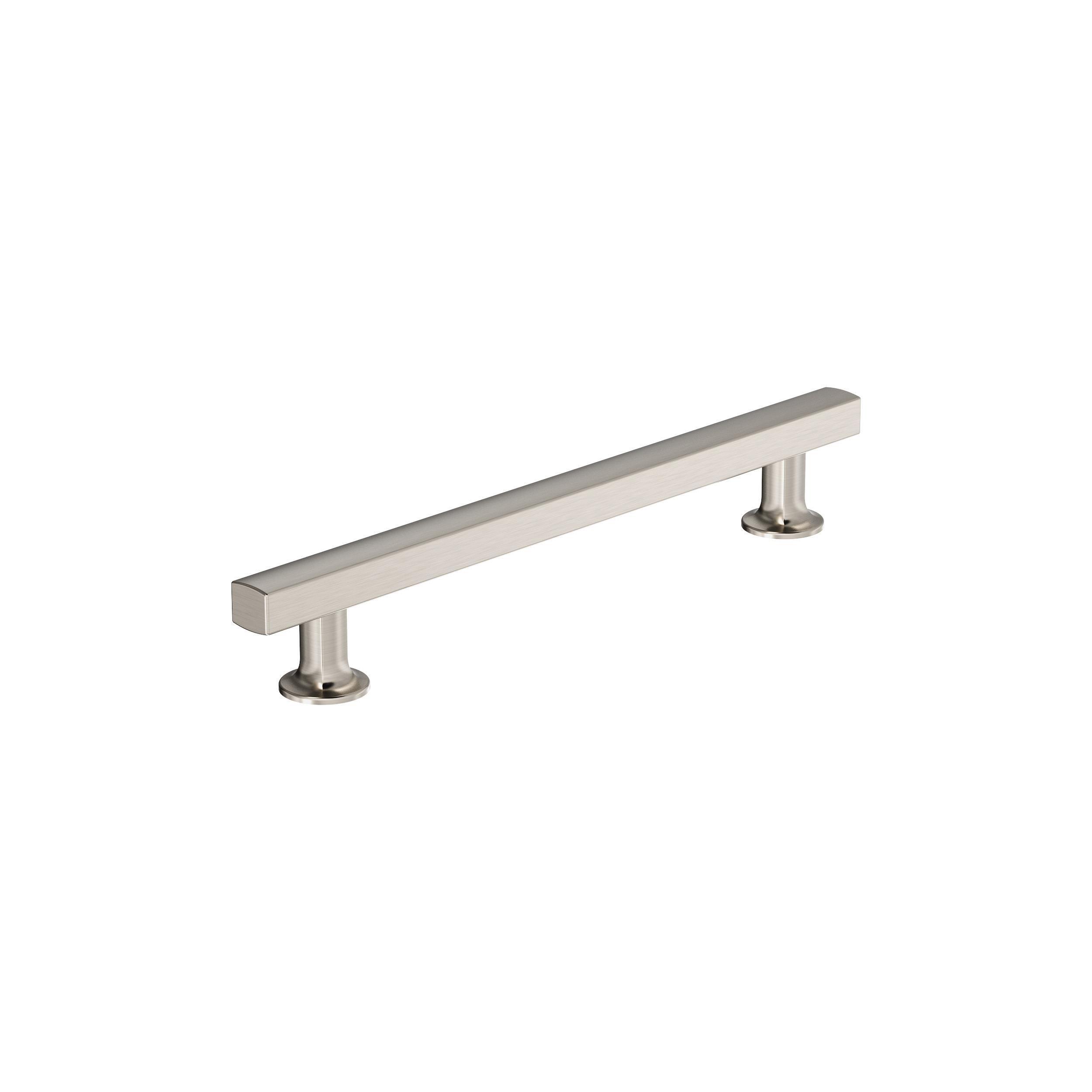 Everett 6-5/16 in. Center-to-Center Satin Nickel Cabinet Pull