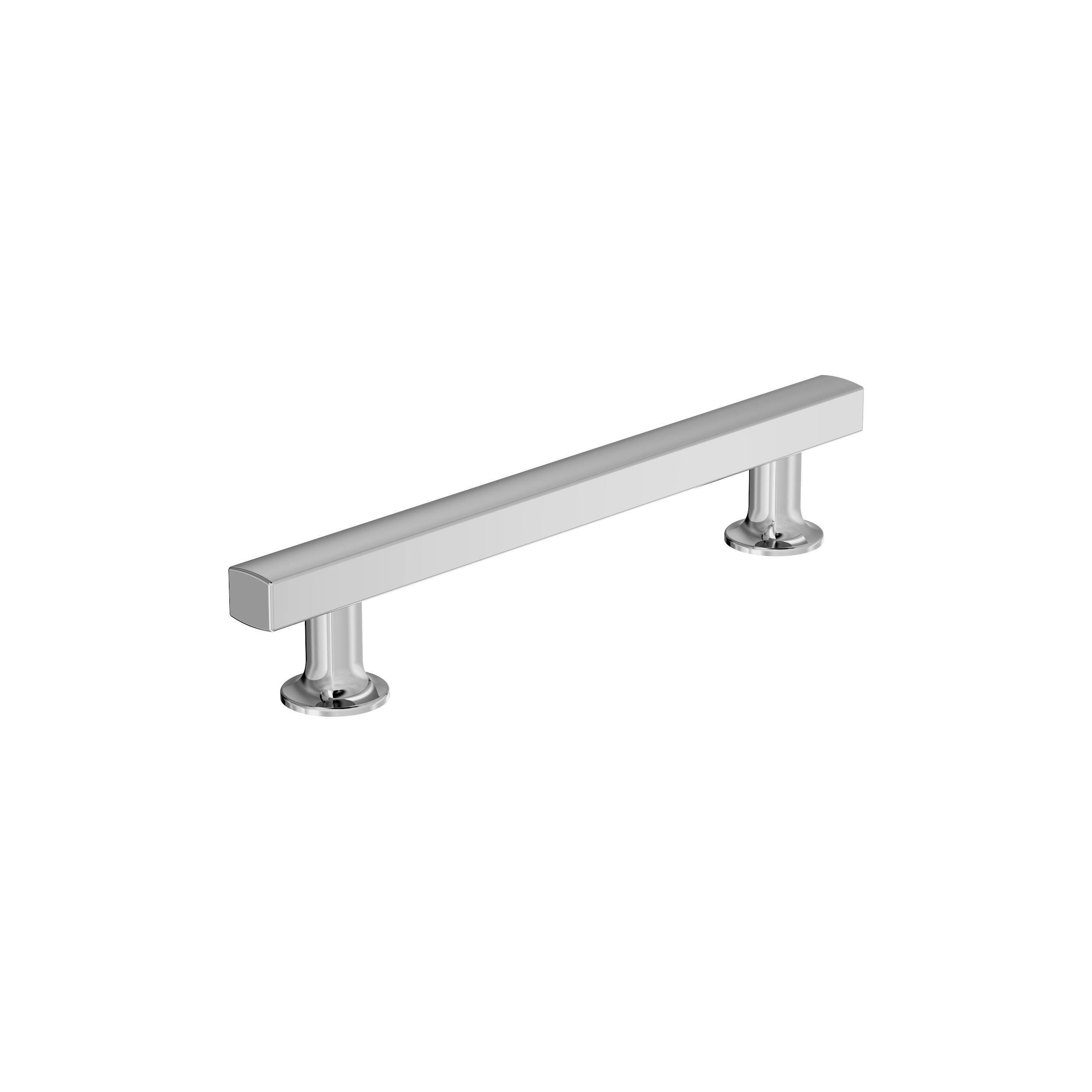 Everett 5-1/16 in. Center-to-Center Polished Chrome Cabinet Pull