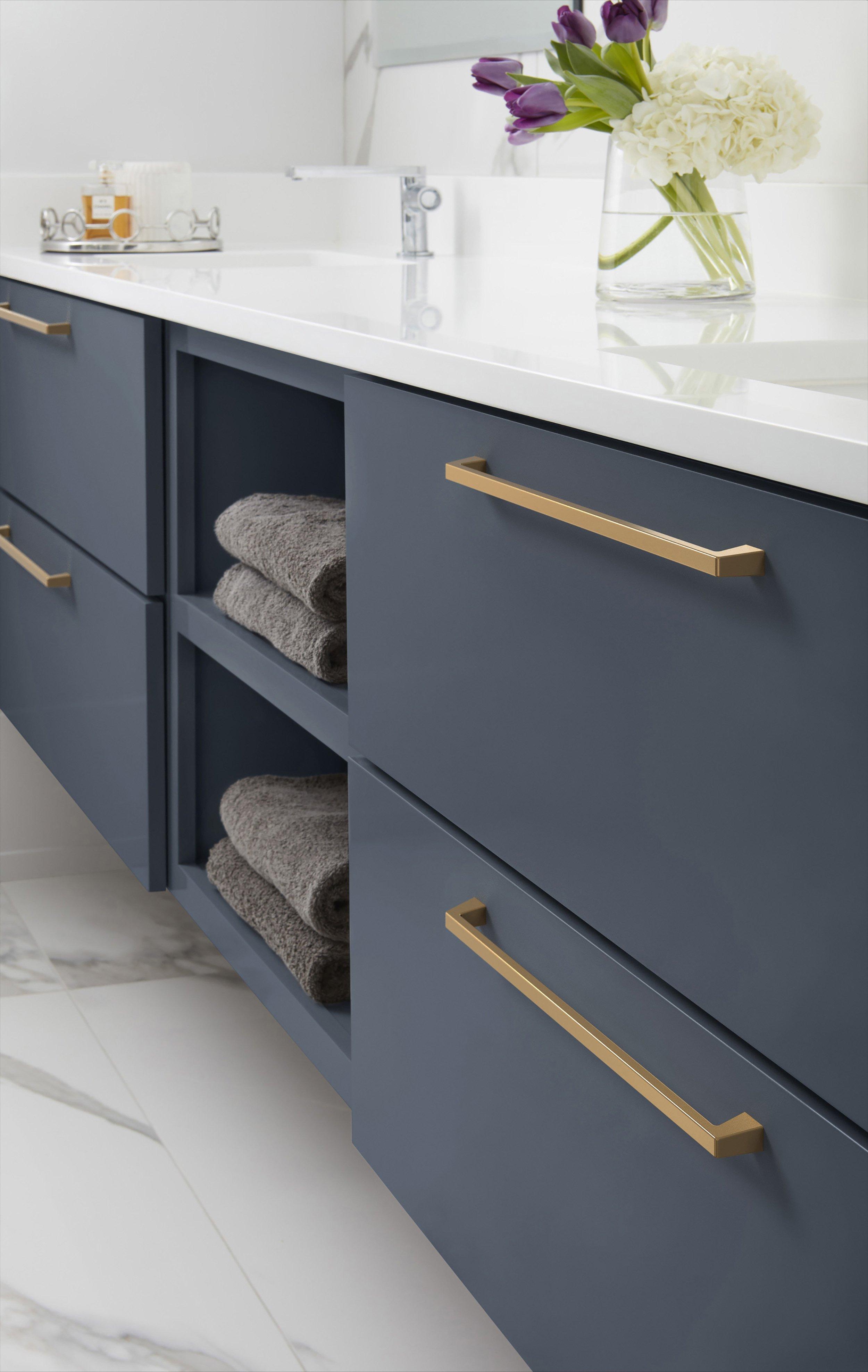 Blackrock 12-5/8 in. Center-to-Center Champagne Bronze Cabinet Pull