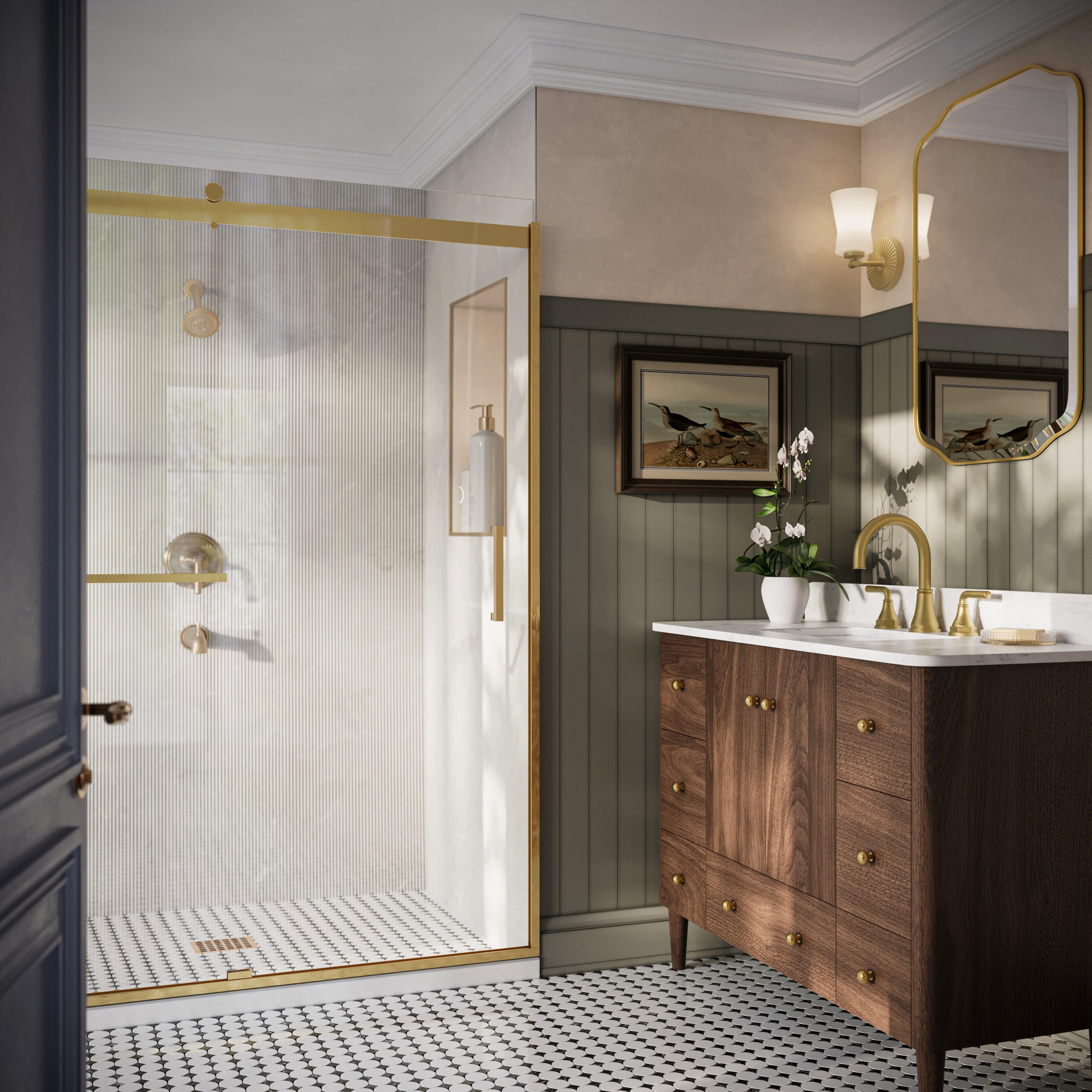 Maverick Dolomite Black Marble Polished Mosaic