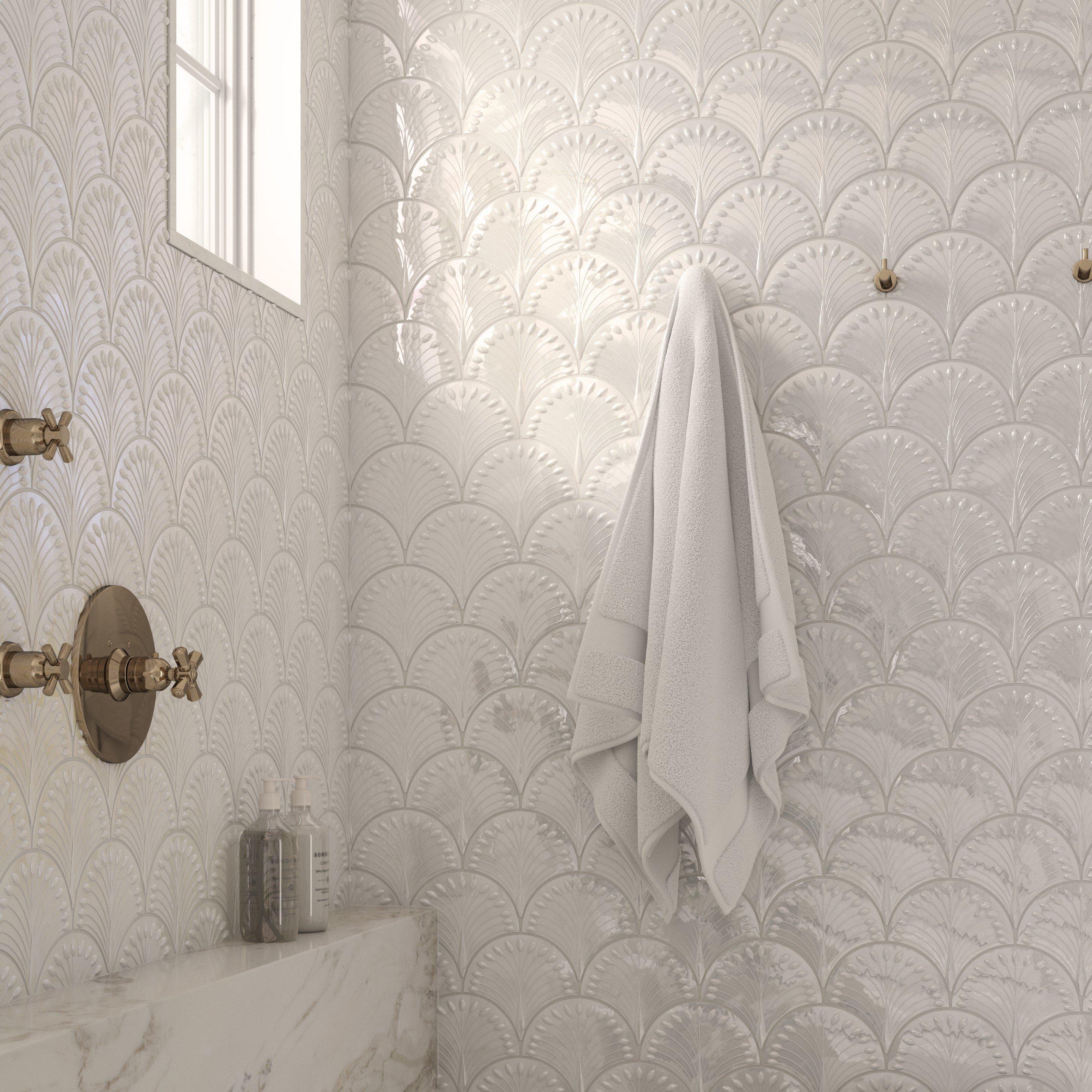 Glass Fan Dimensional Polished Mosaic