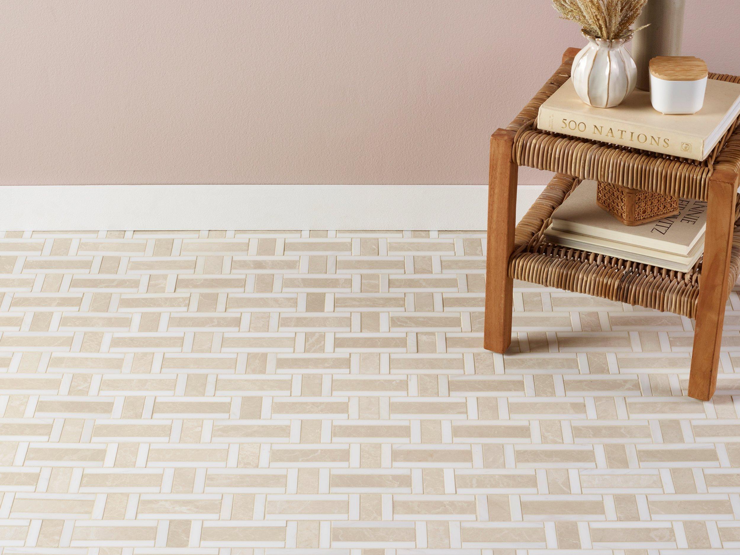 Bridgette Beige Dolomite Marble II Mosaic