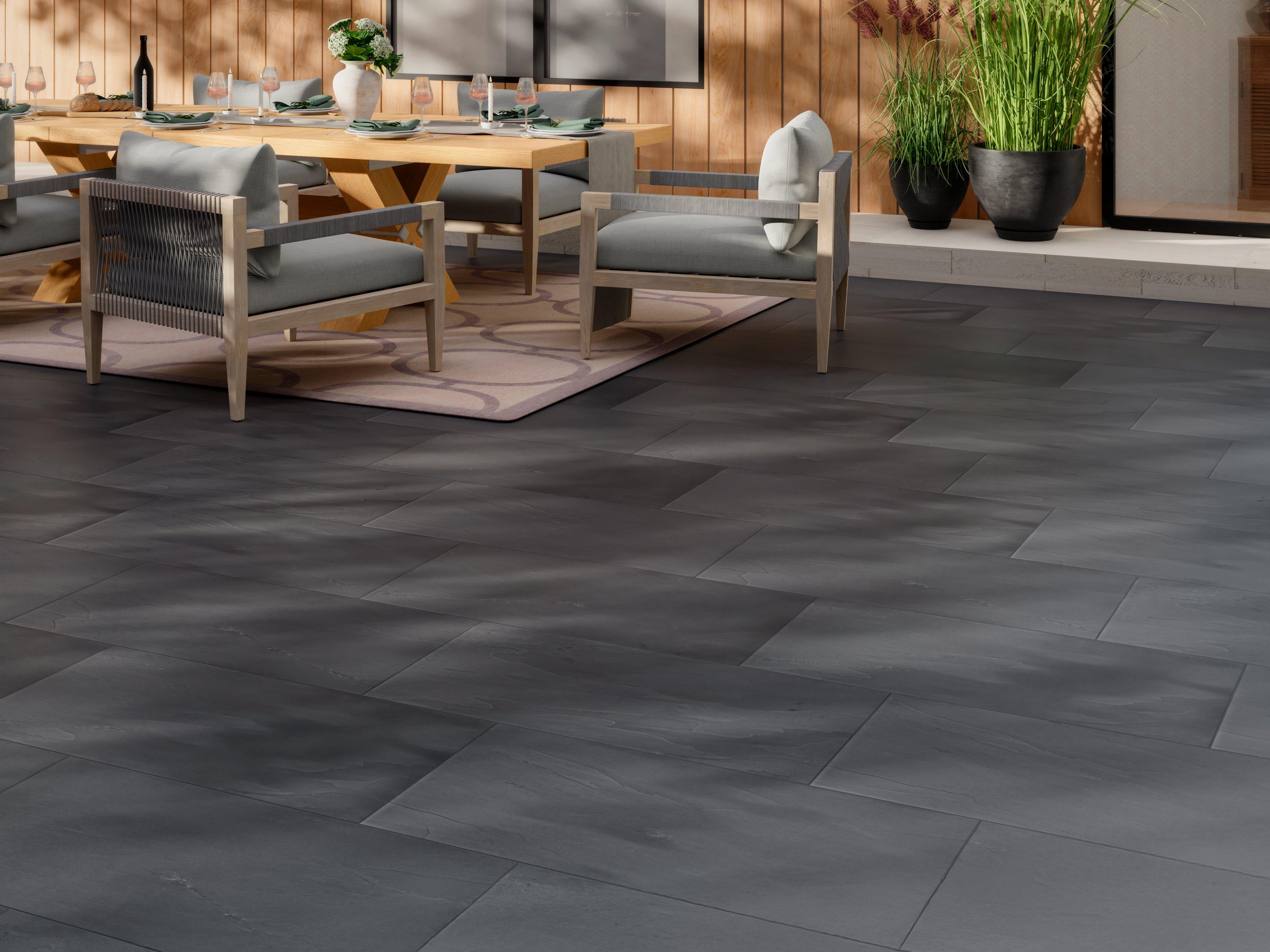 Raven Black Natural Slate Tile
