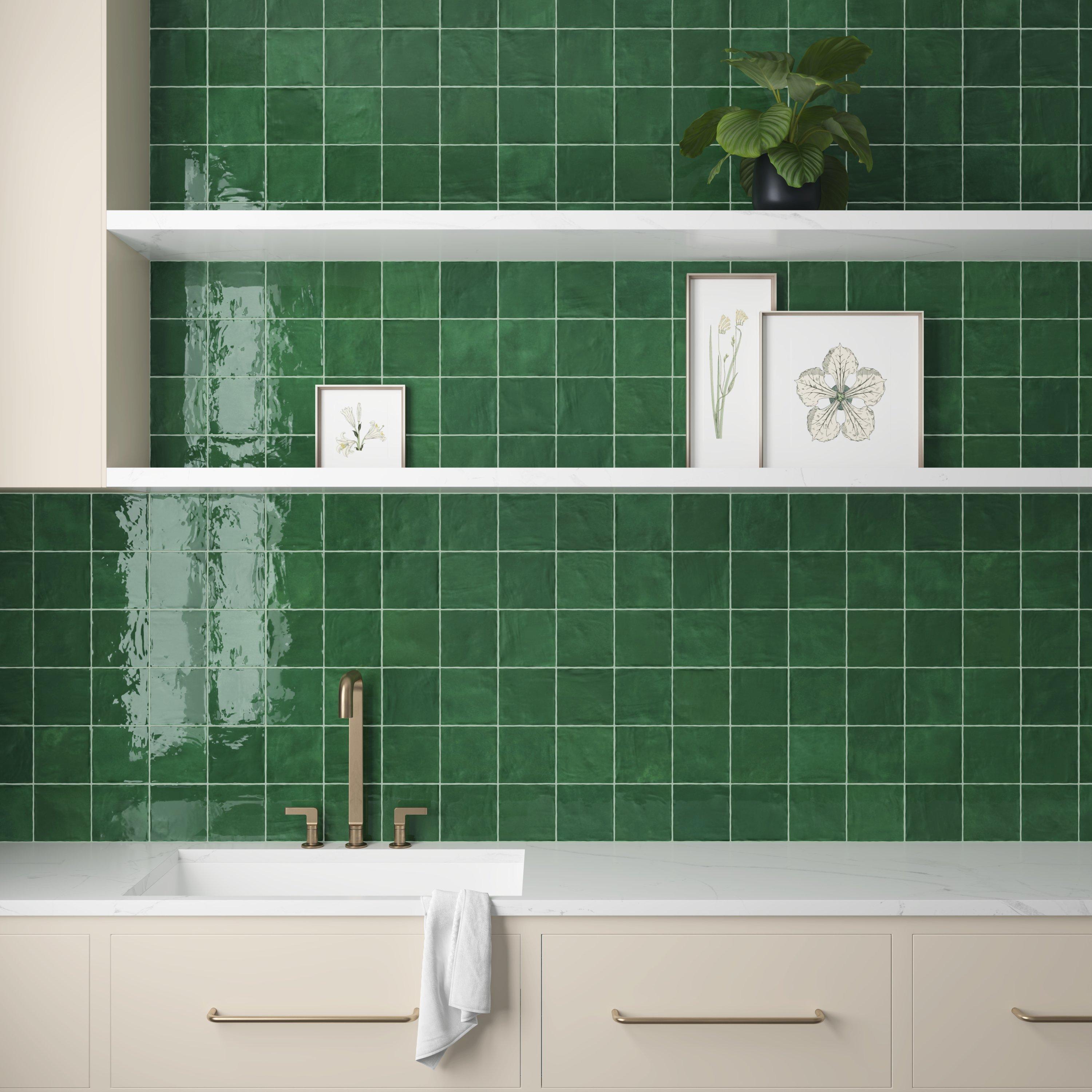 Zellige Forest Ceramic Tile