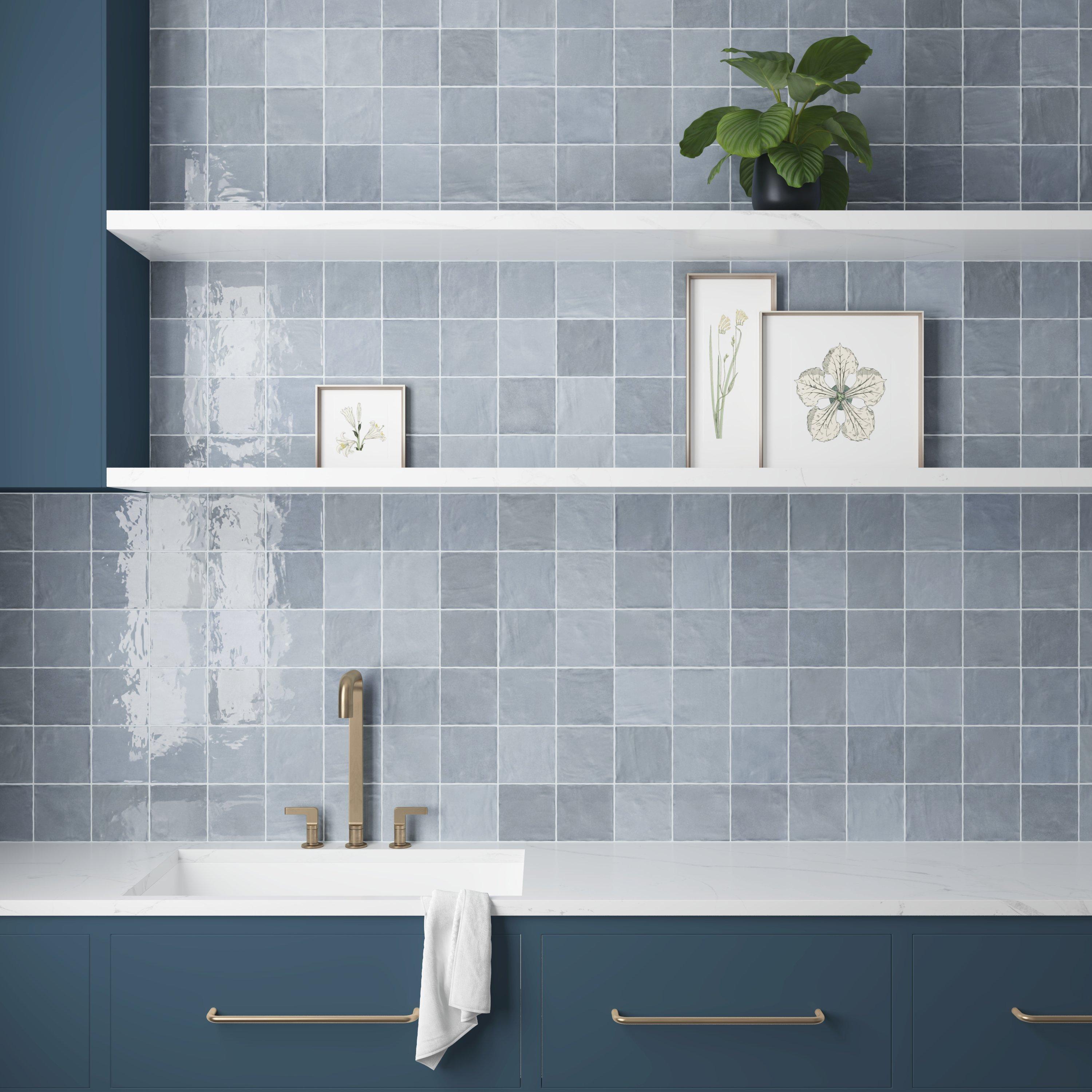 Zellige Glacier Ceramic Tile