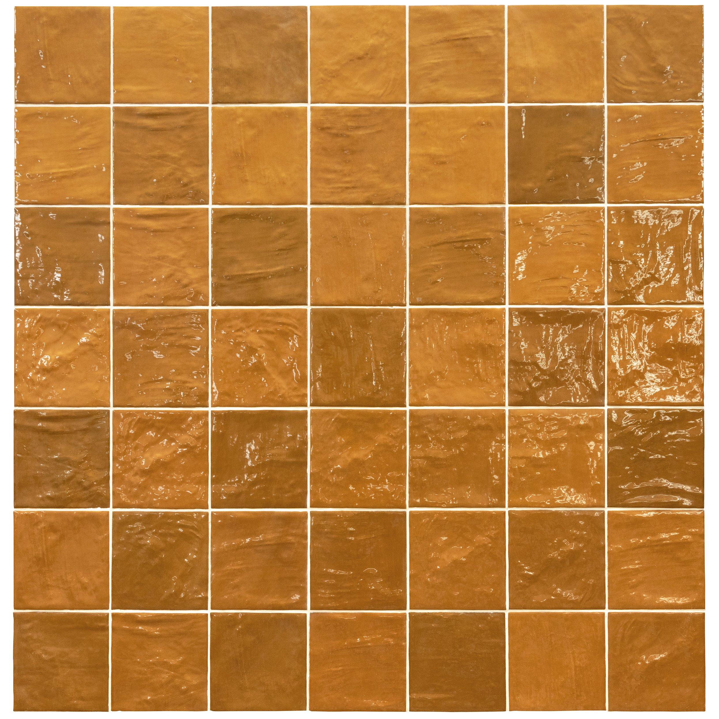 Zellige Ochre Ceramic Tile