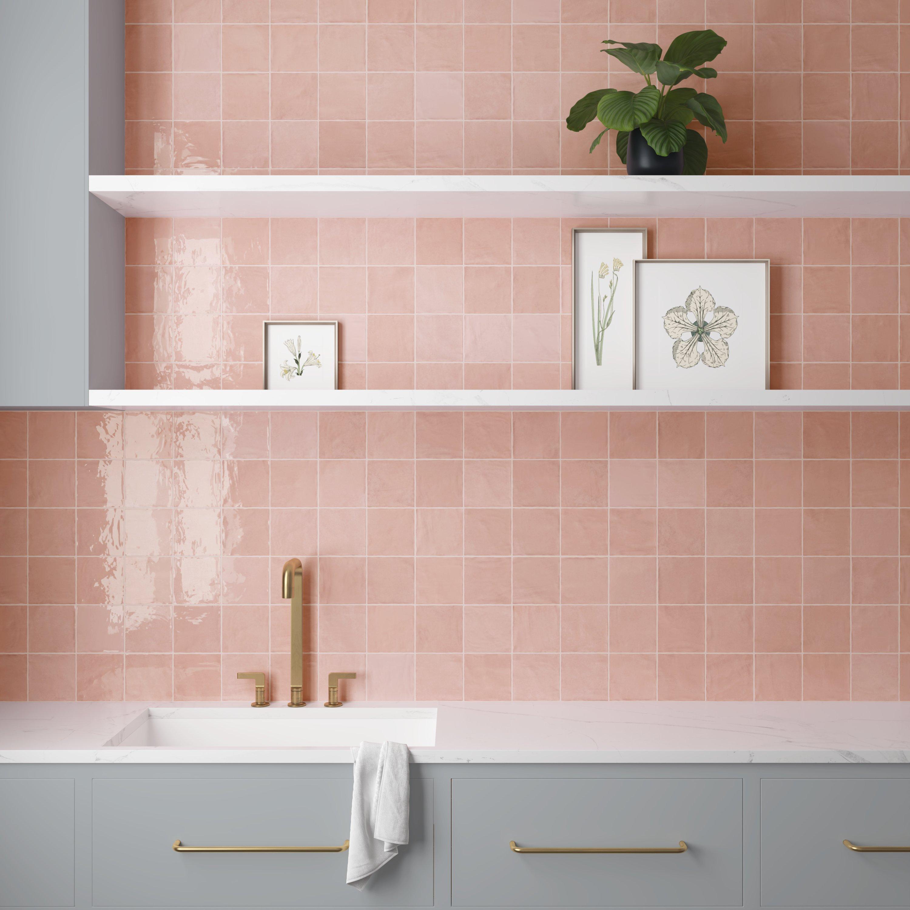 Zellige Peony Ceramic Tile