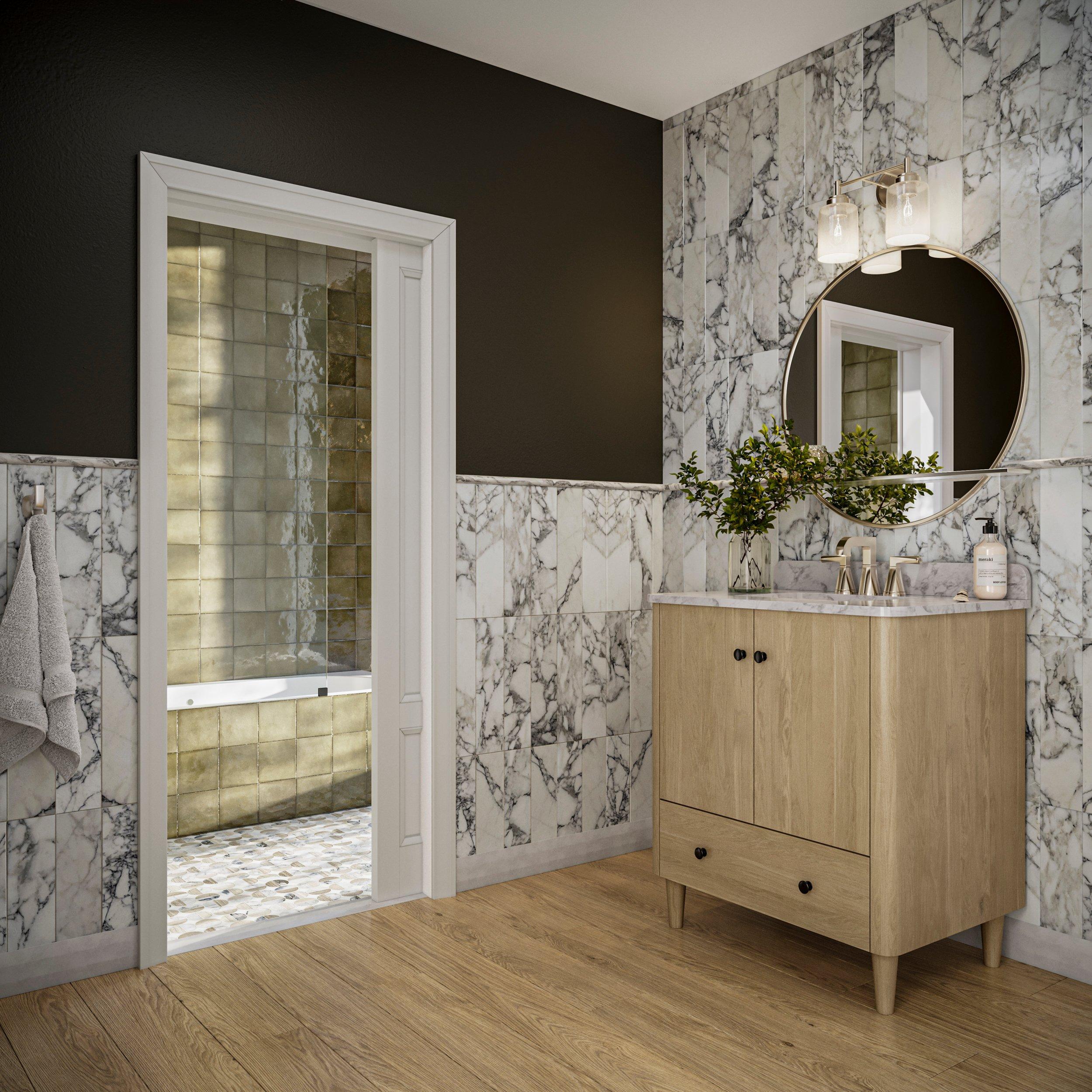 Harper 8 in. Widespread Brushed Nickel Bath Faucet