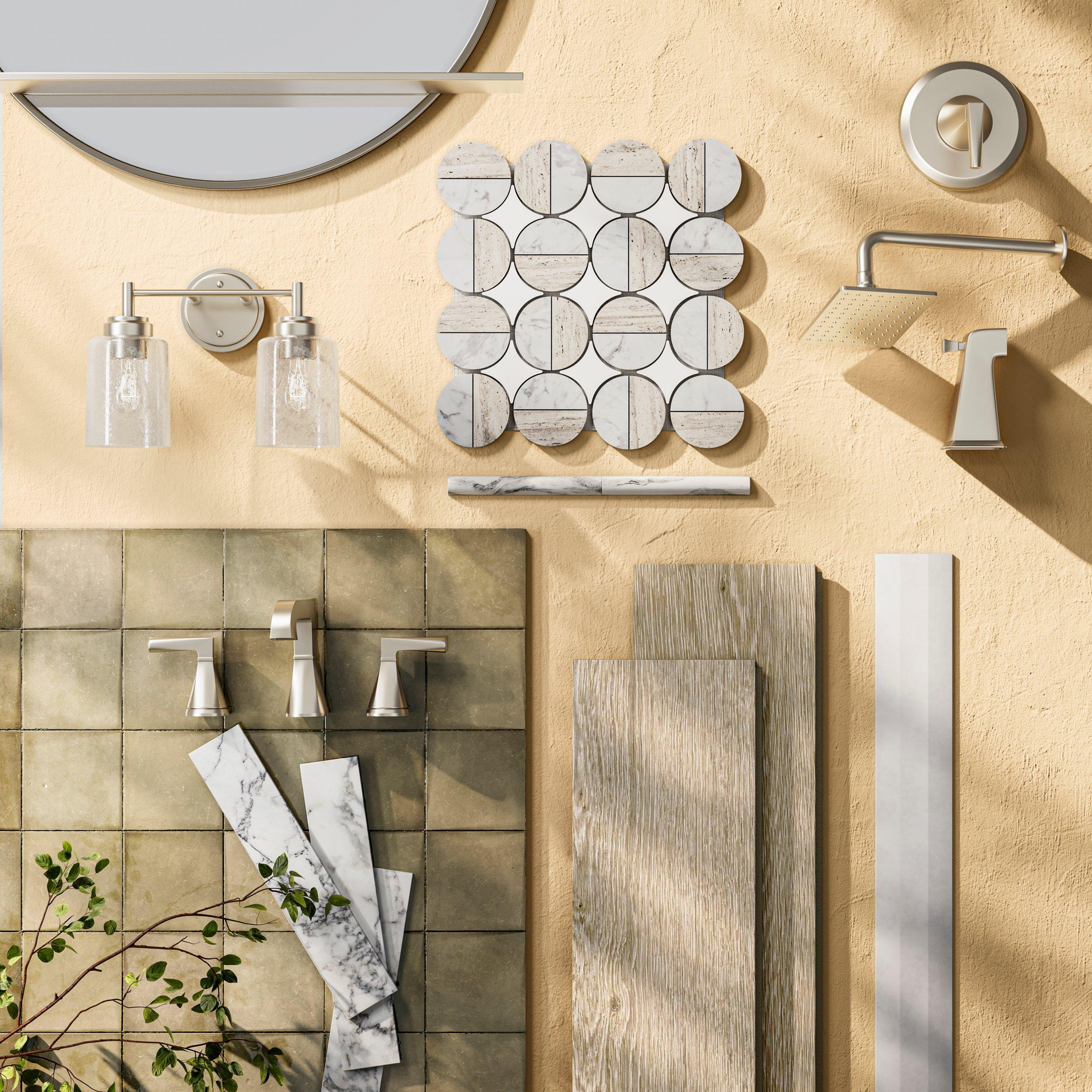 Harper 8 in. Widespread Brushed Nickel Bath Faucet