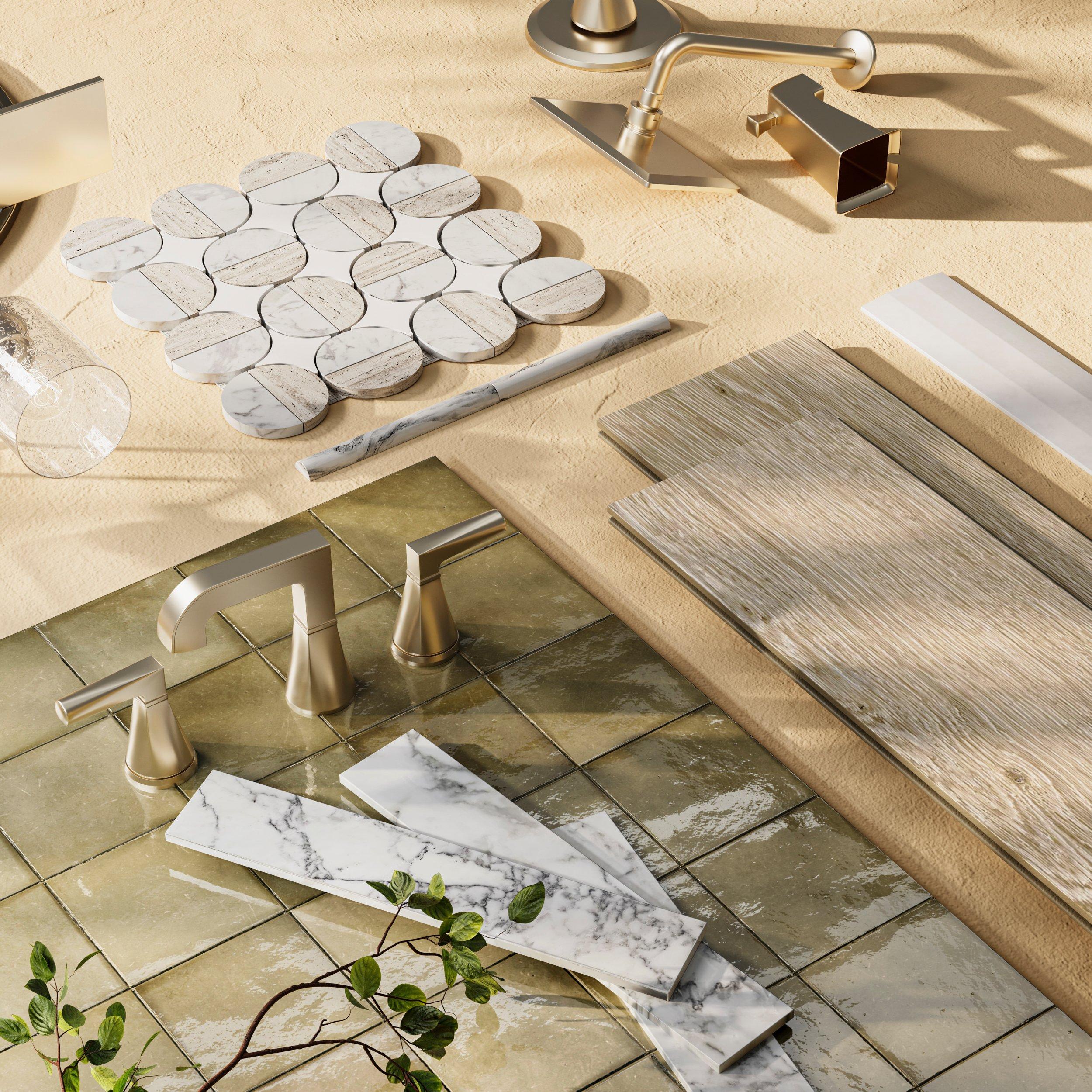 Harper 8 in. Widespread Brushed Nickel Bath Faucet