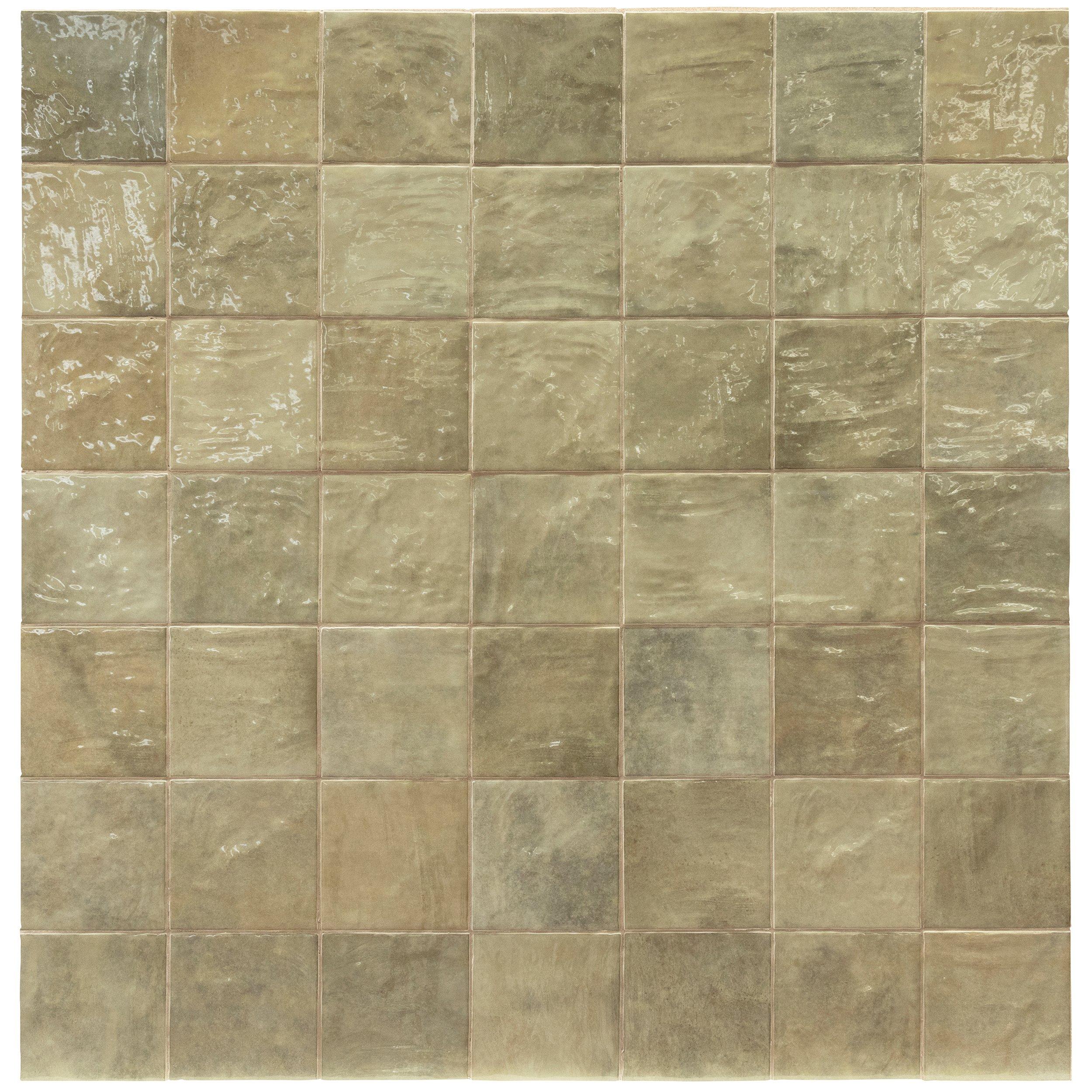 Zellige Antique Sage Ceramic Tile