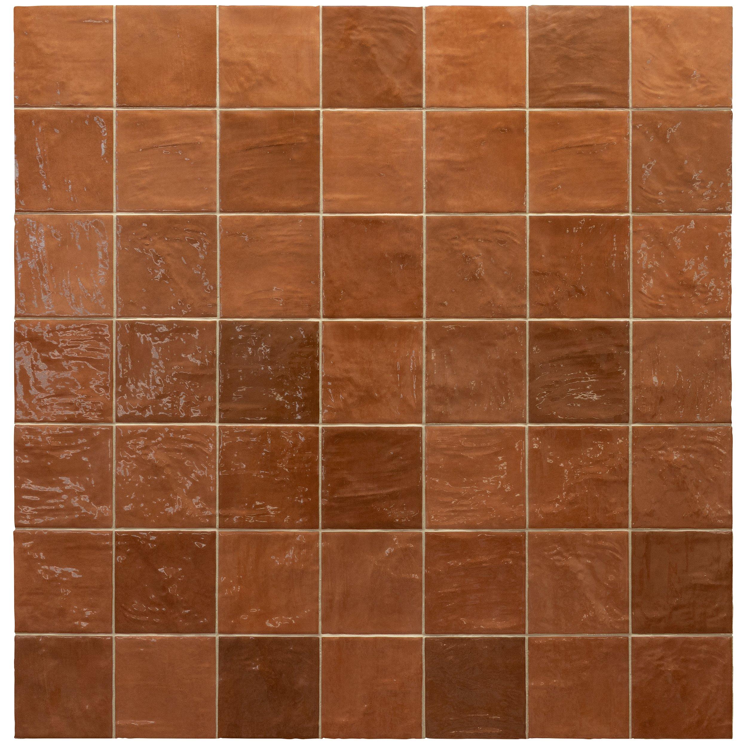 Zellige Burnt Sienna Ceramic Tile