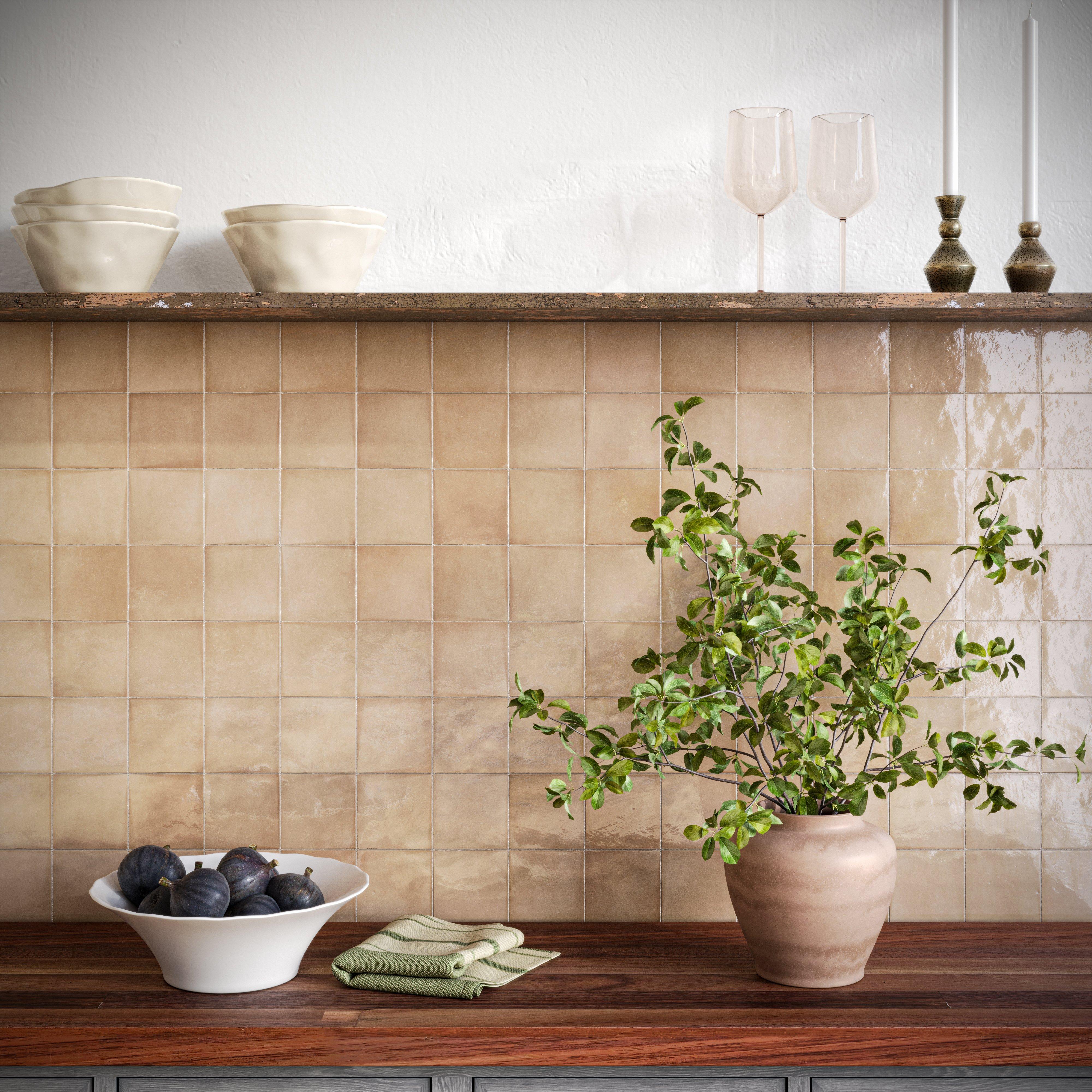 Zellige Fossil Ceramic Tile