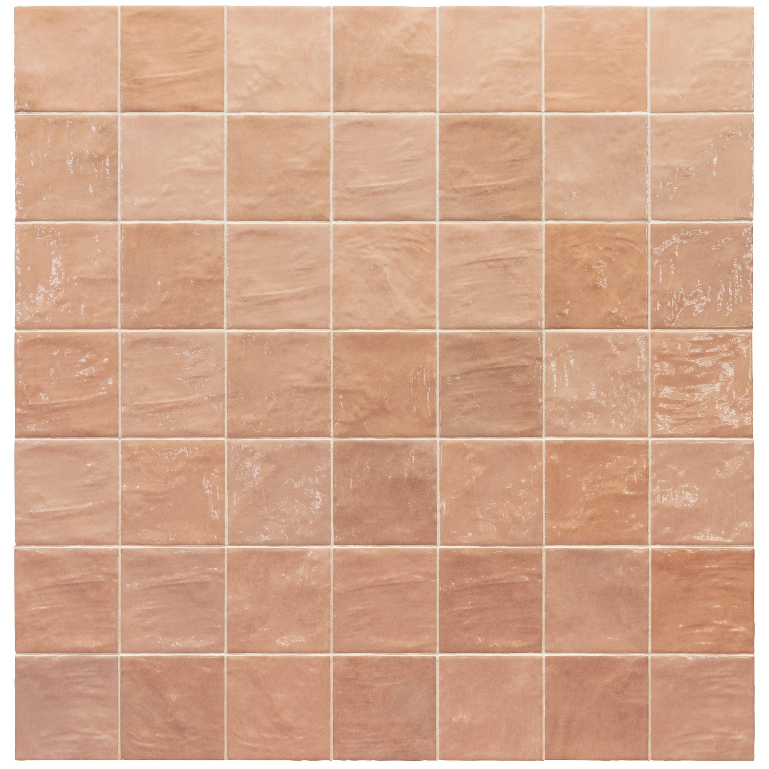 Zellige Dust Rose Ceramic Tile