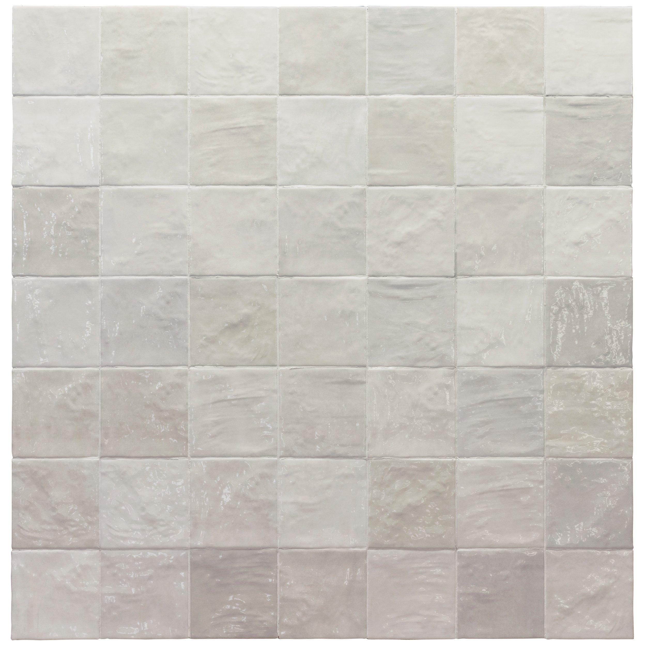 Zellige Light Ash Ceramic Tile
