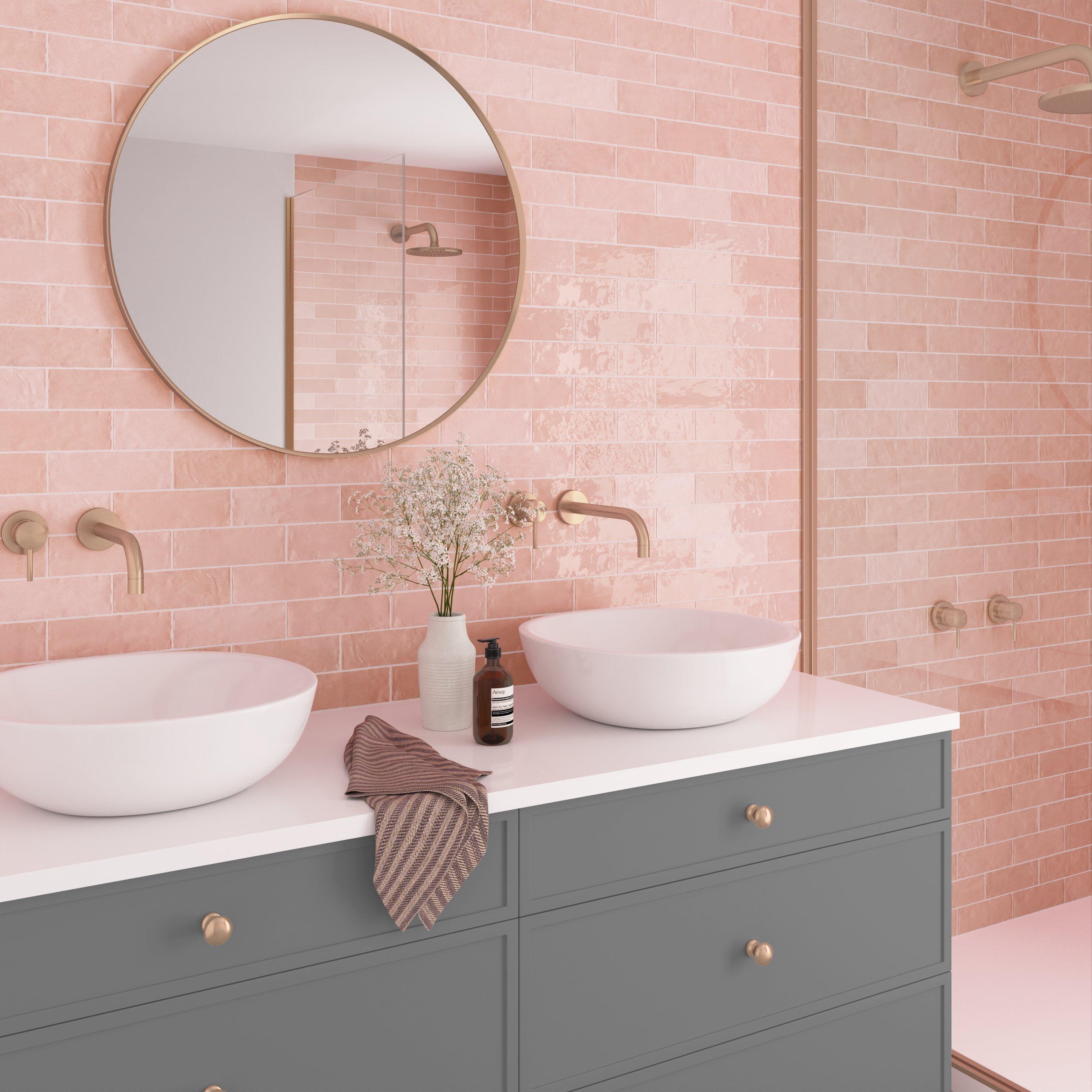 Zellige Peony Ceramic Tile