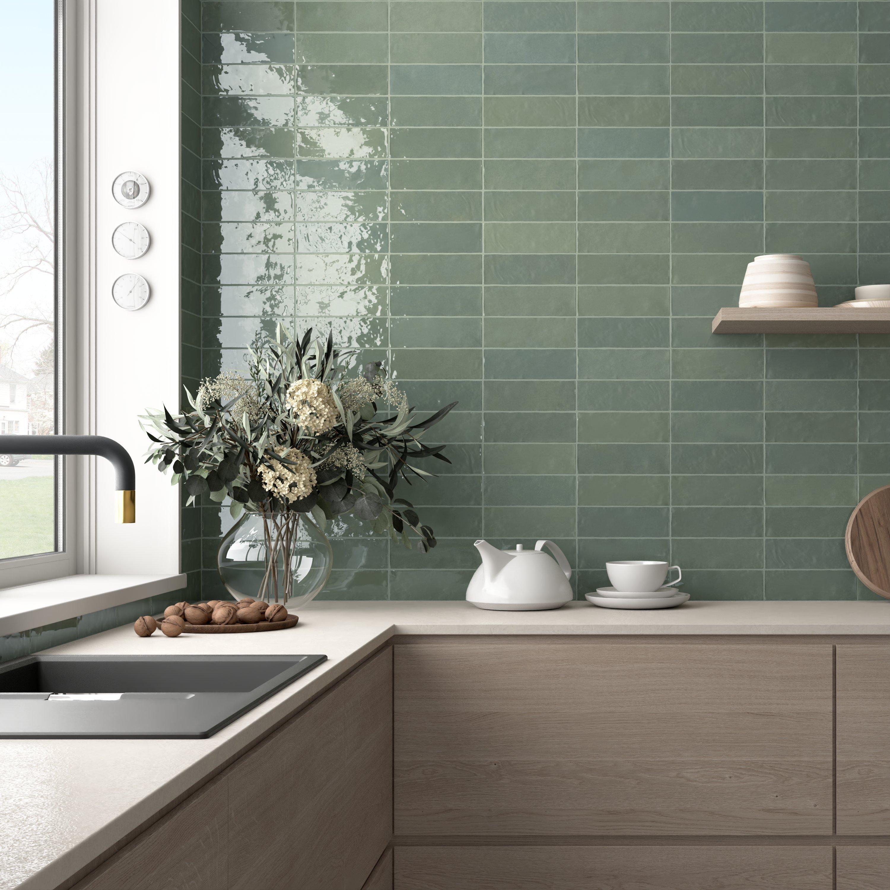 Zellige Agave Ceramic Tile