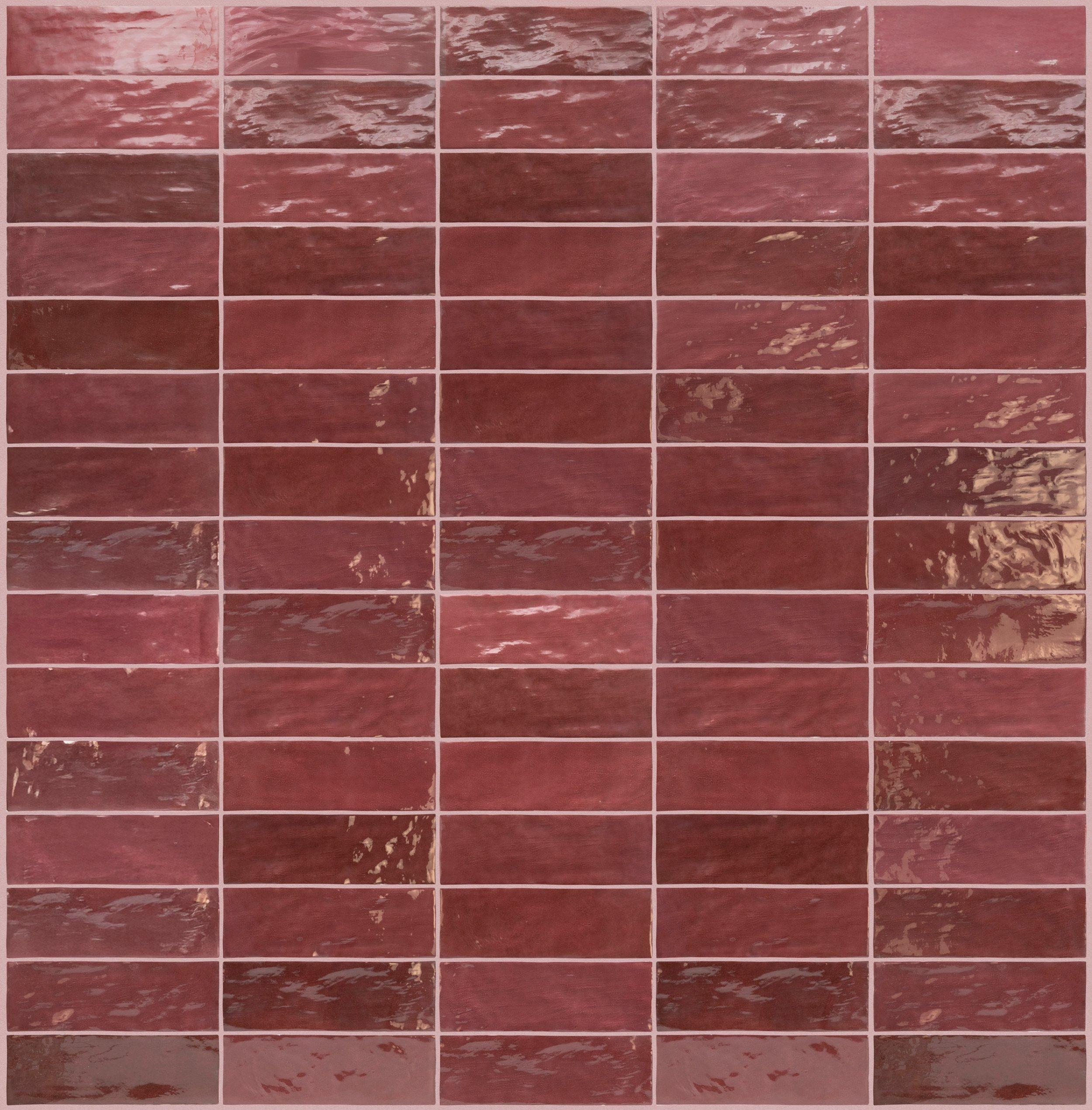 Zellige Bordeaux Ceramic Tile
