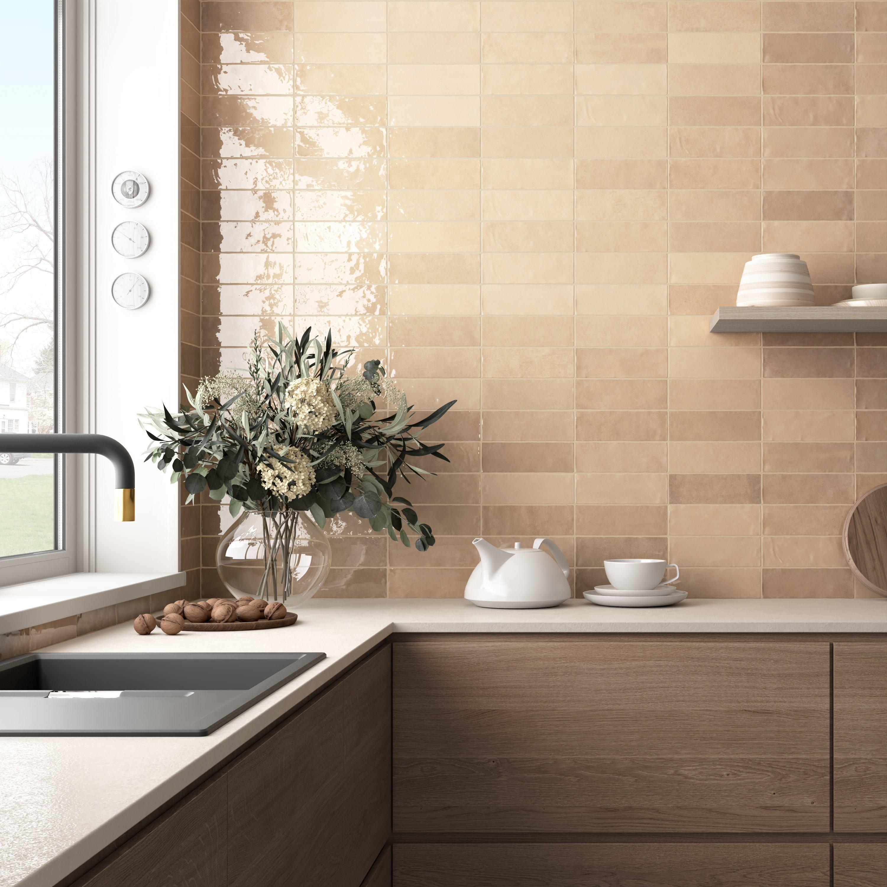 Zellige Fossil Ceramic Tile