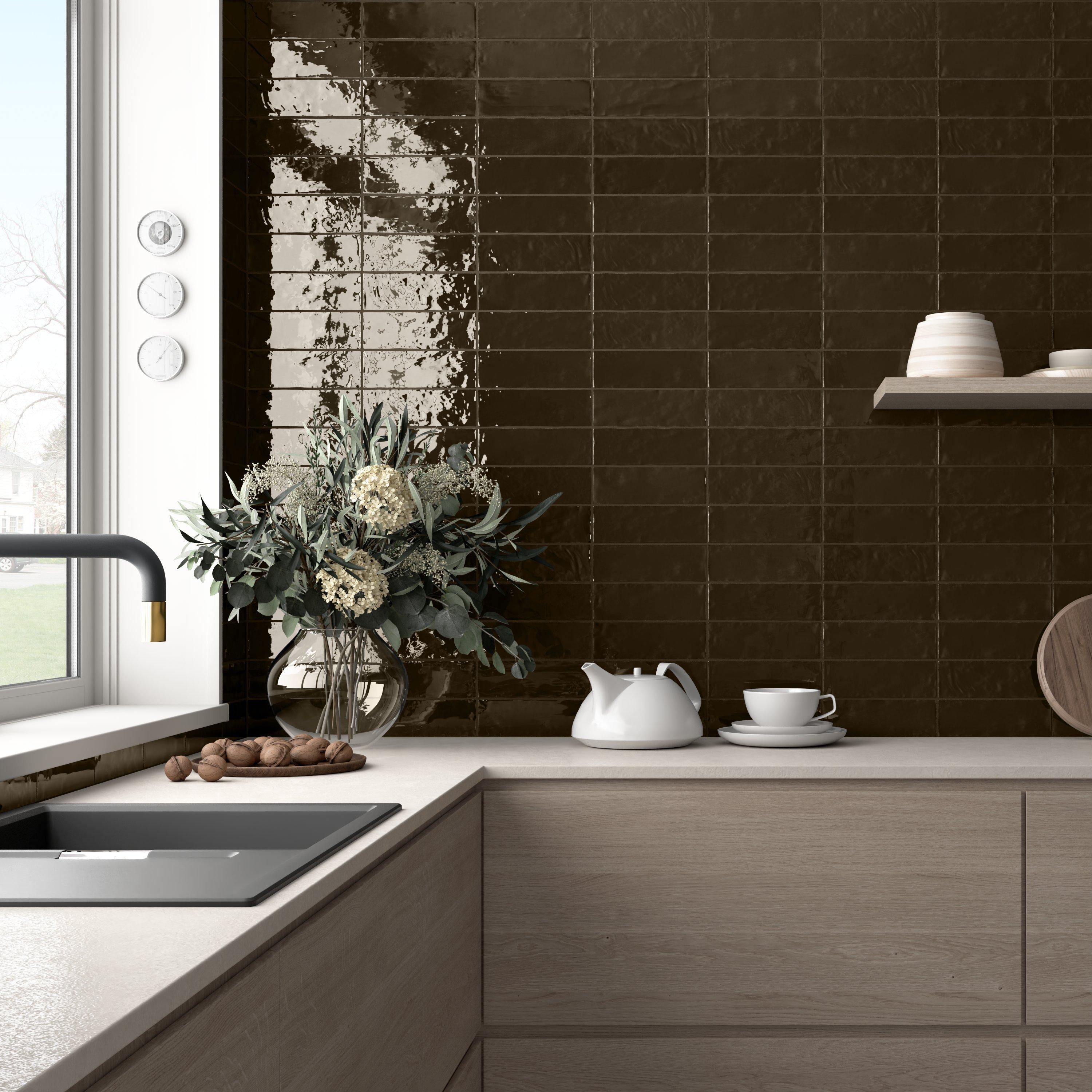 Zellige Cocoa Ceramic Tile