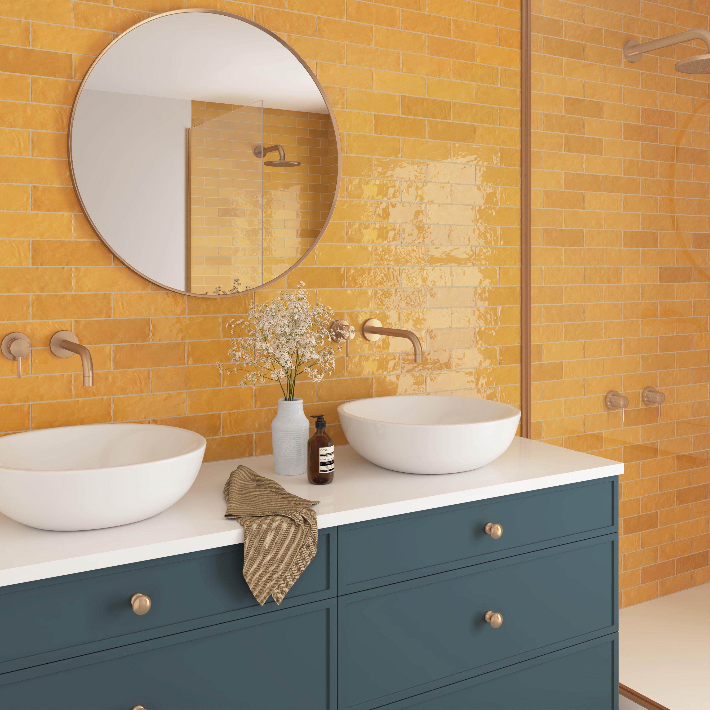 Zellige Mustard Ceramic Tile