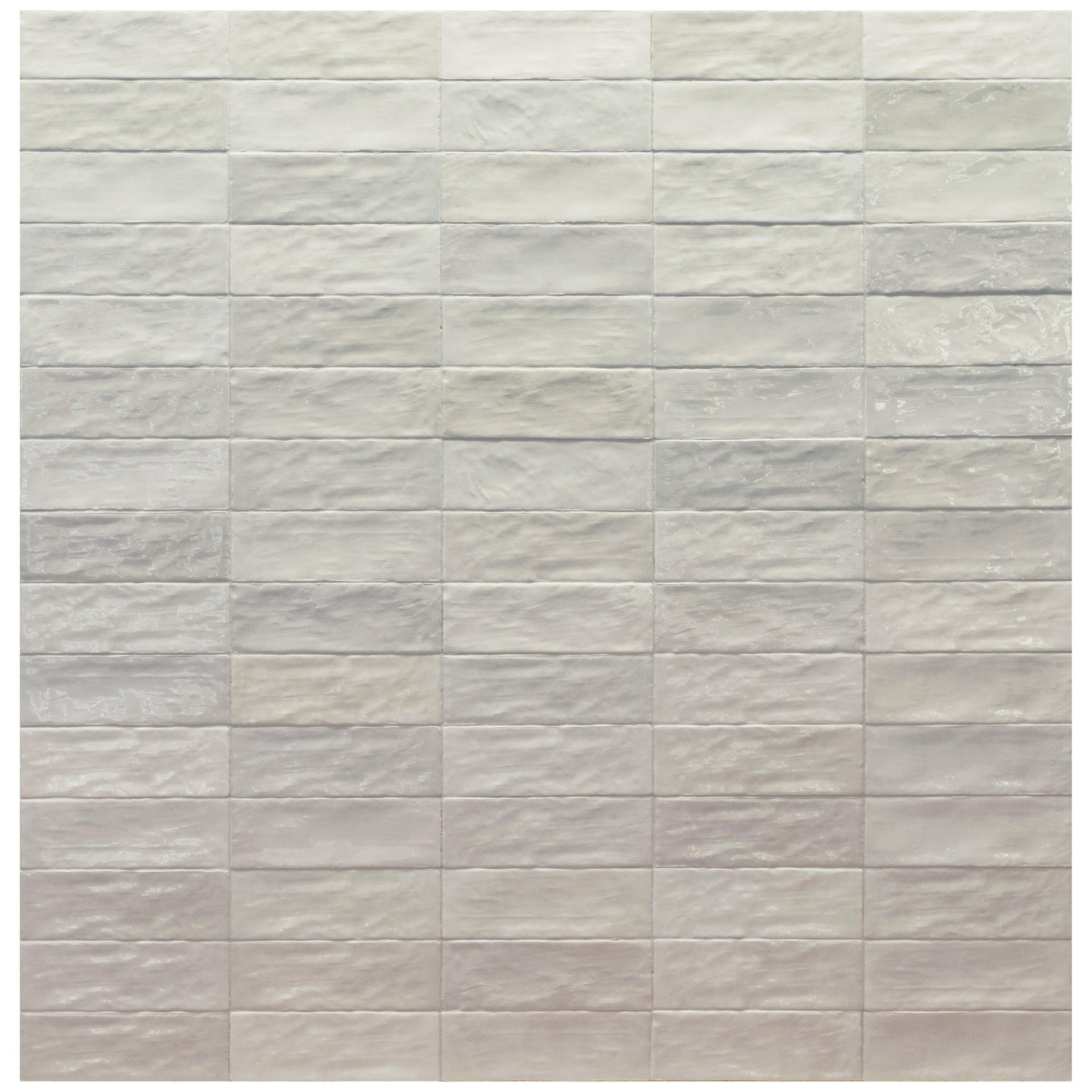 Zellige Light Ash Ceramic Tile