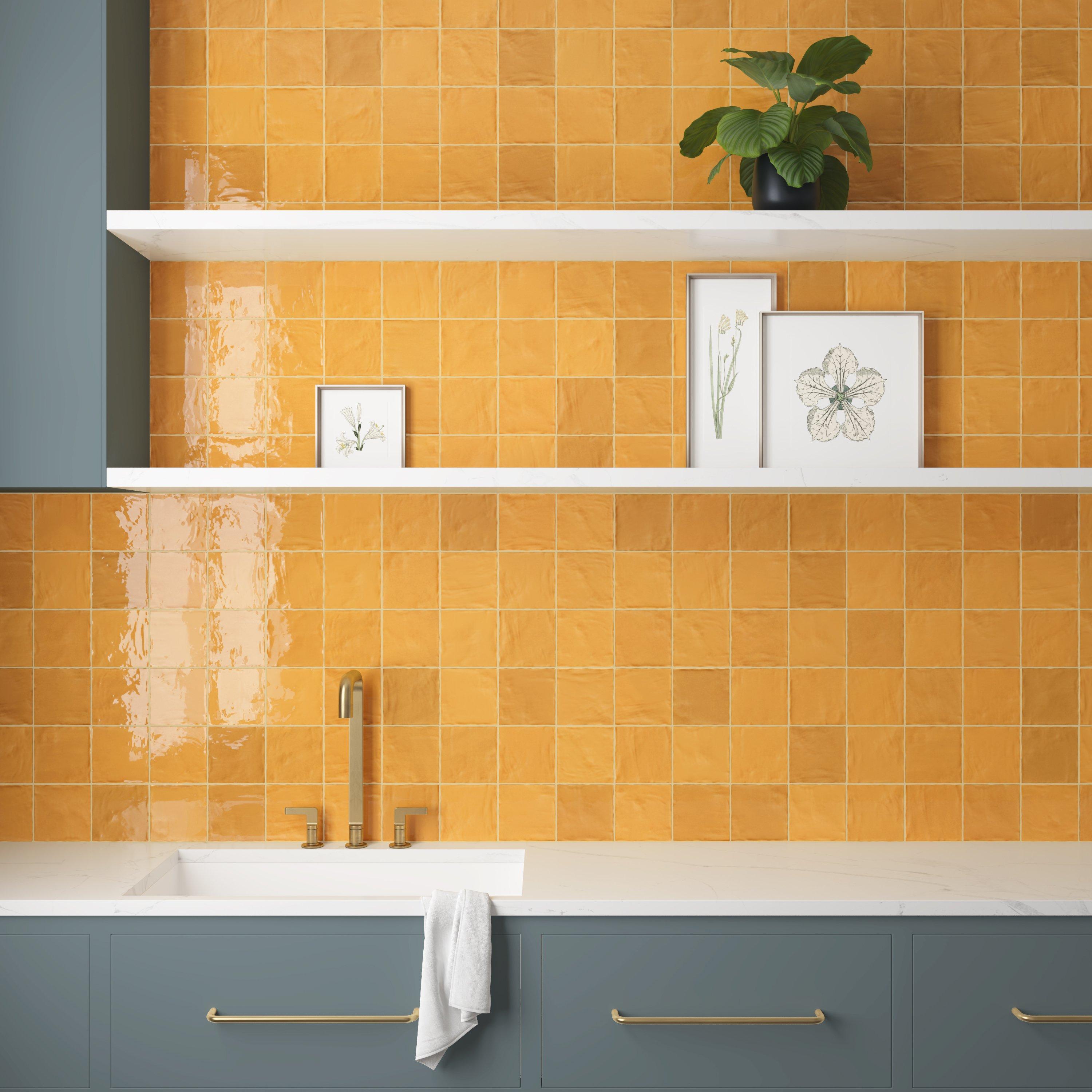 Zellige Mustard Ceramic Tile