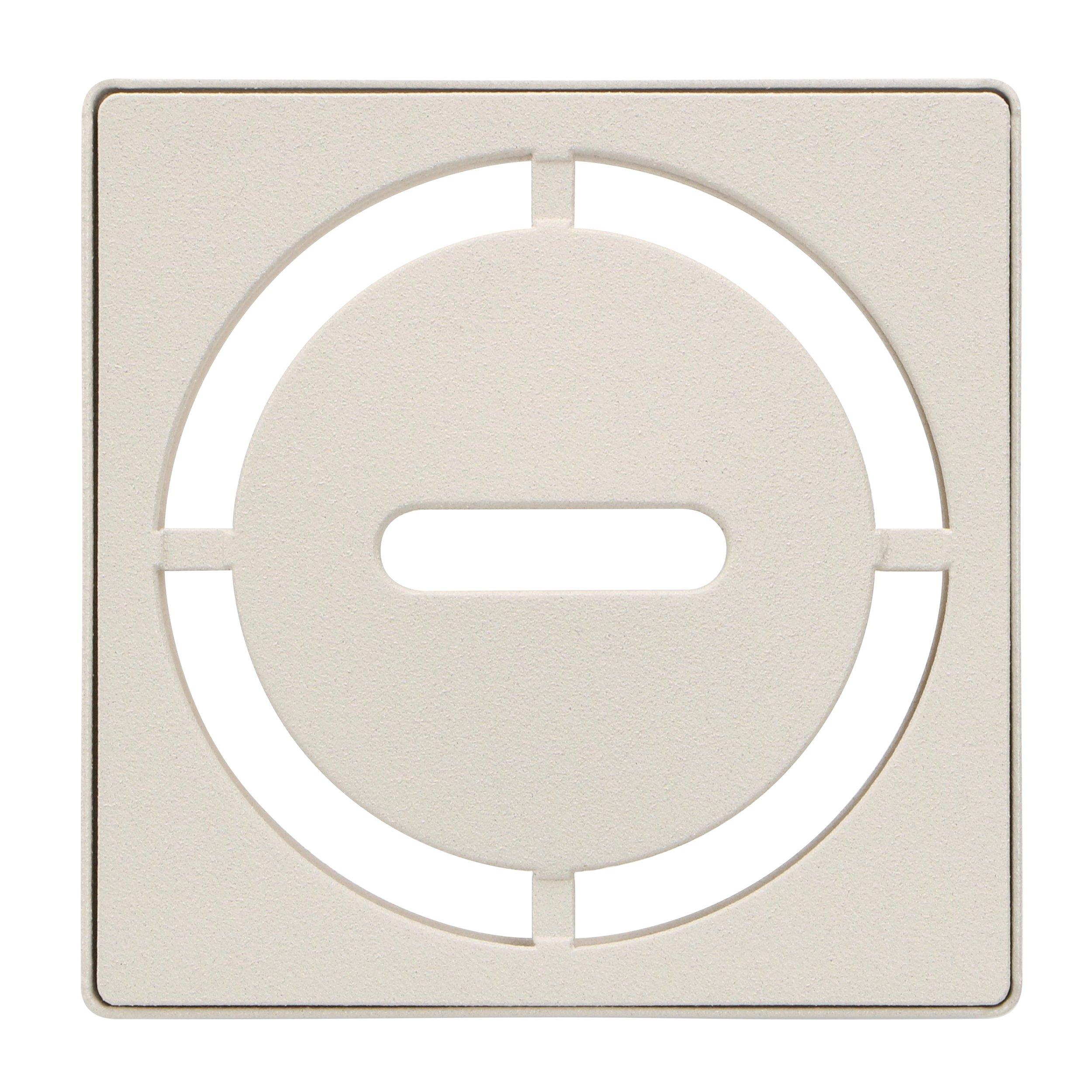 Schluter Kerdi-Drain 4in. Grate Pure Ivory