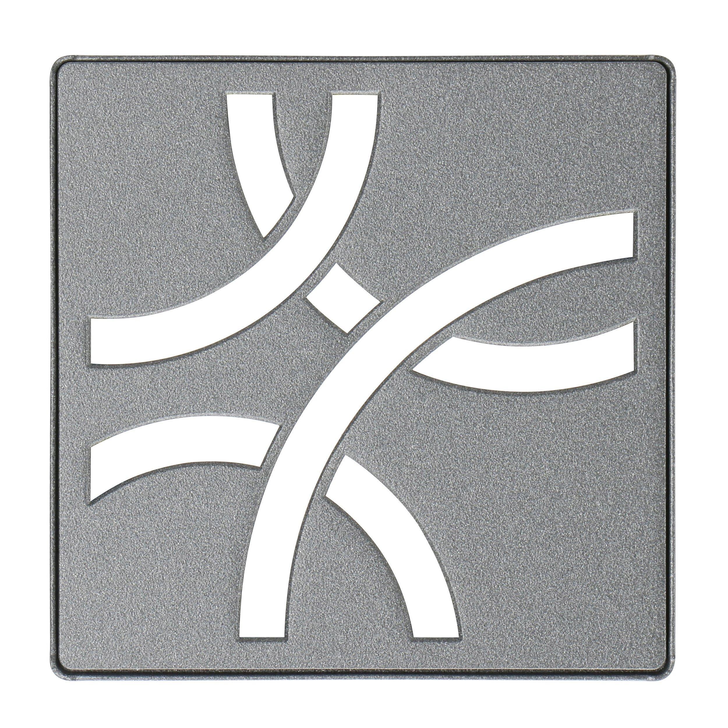 Schluter Kerdi-Drain 4in Grate Pewter Curve