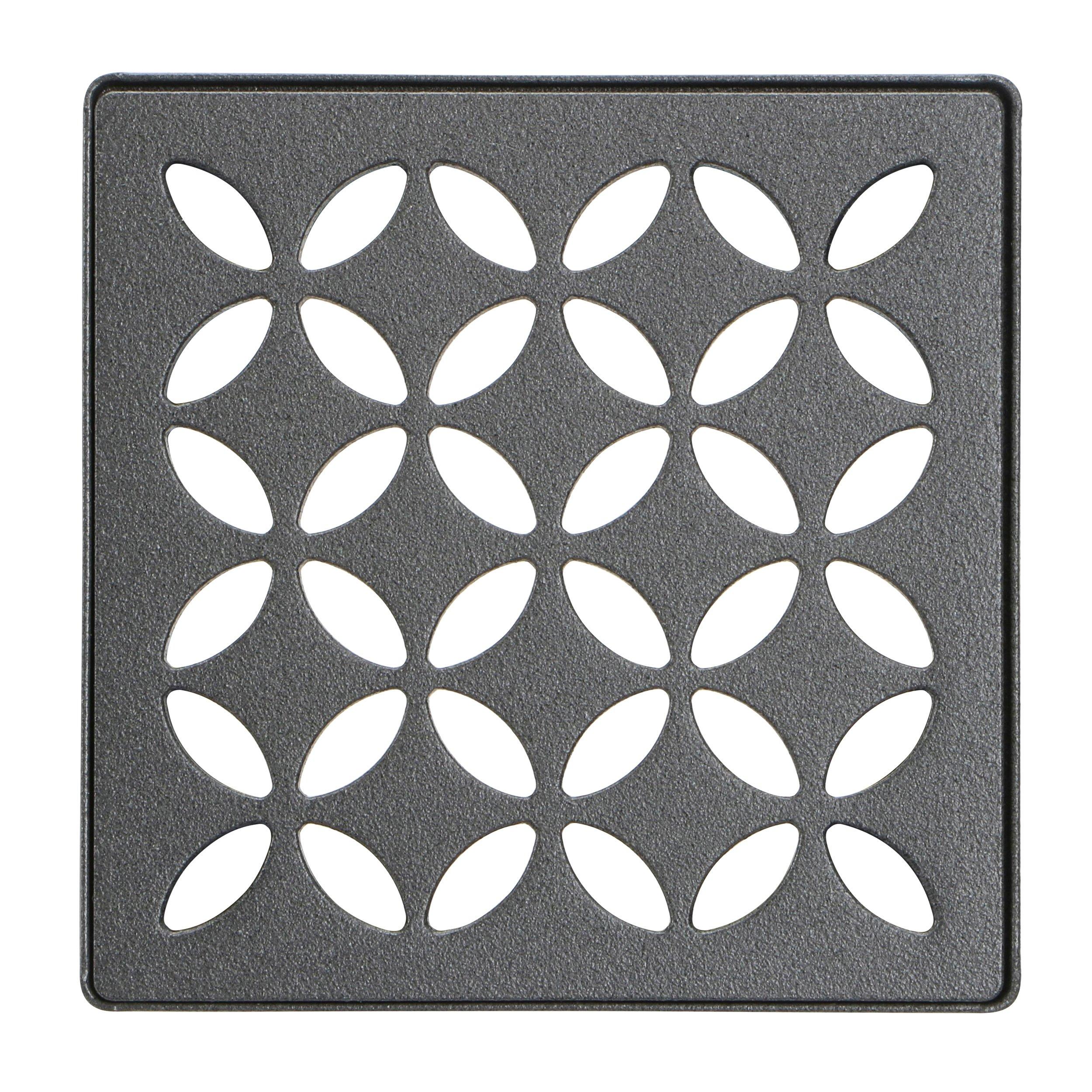 Schluter Kerdi-Drain 4in. Grate Dark Anthracite