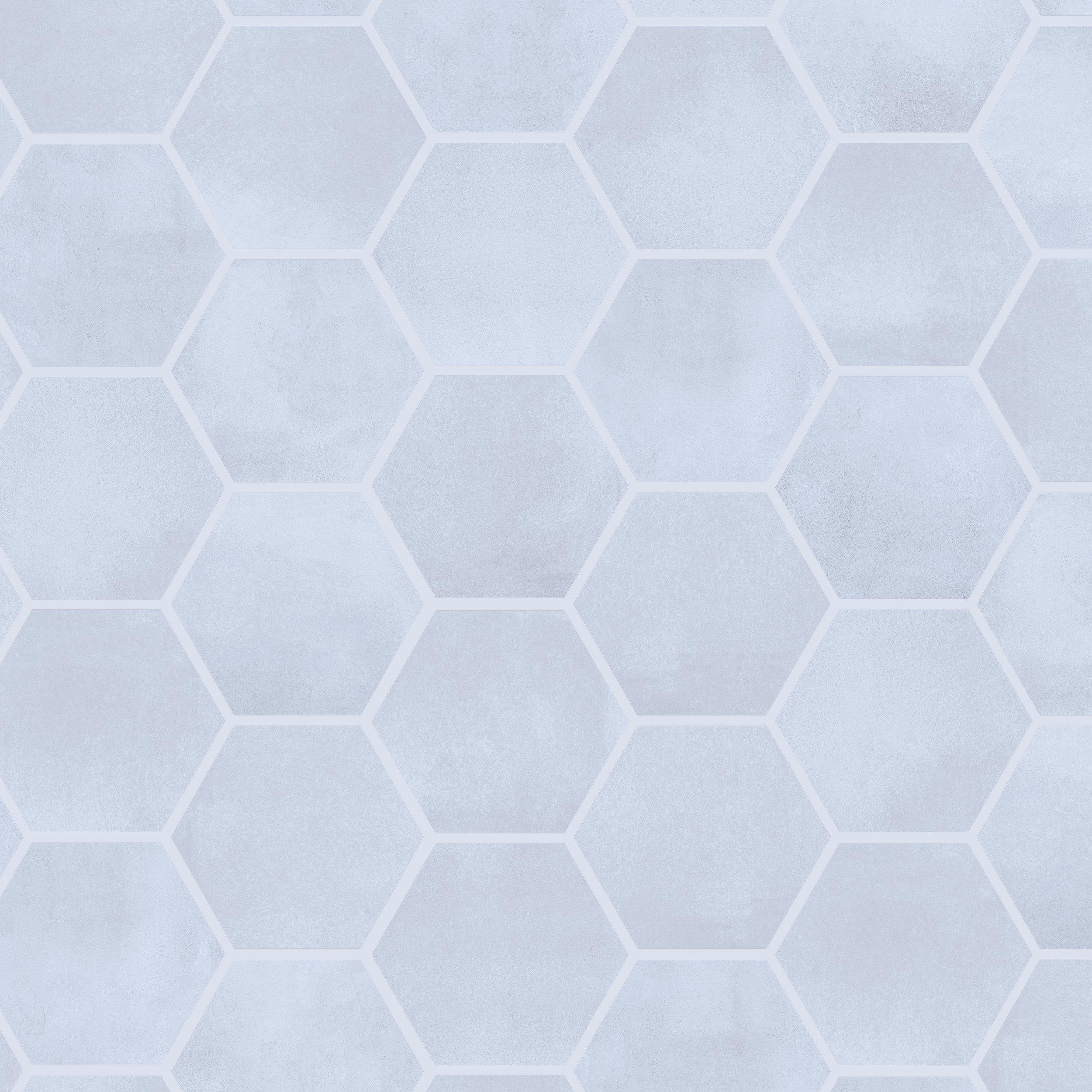 Luxe Sky Hexagon Matte Porcelain Mosaic