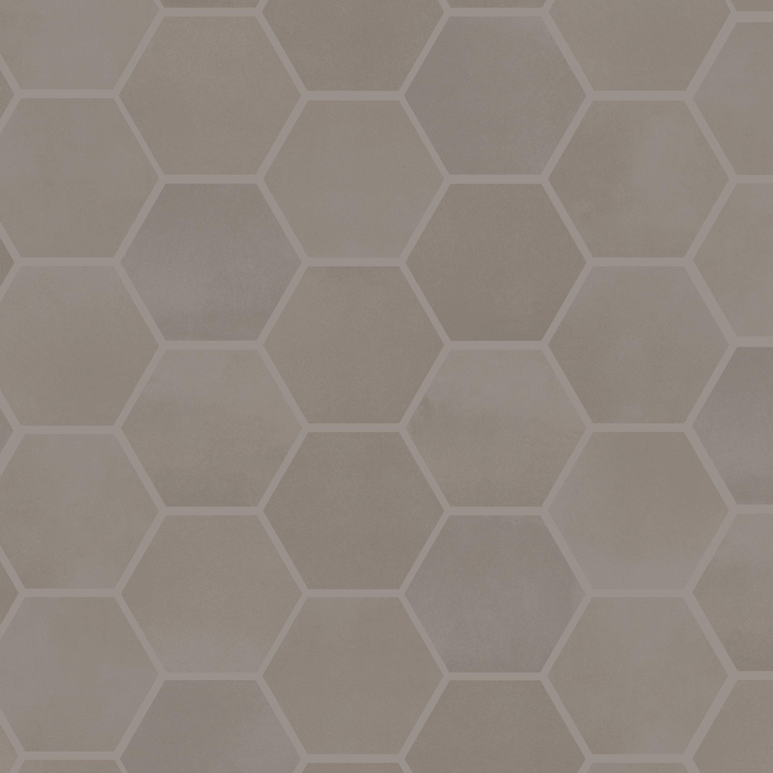 Luxe Earth Hexagon Matte Porcelain Mosaic