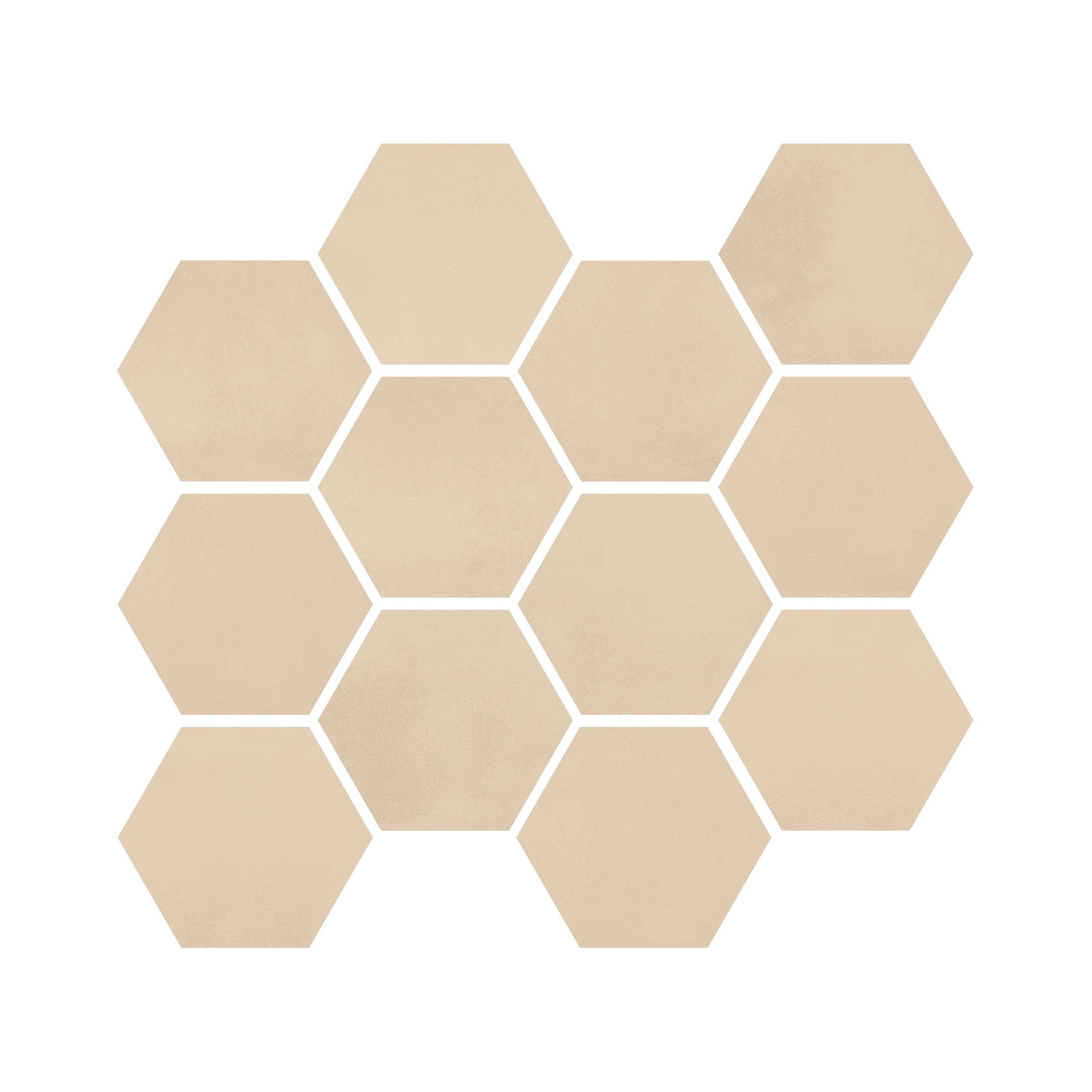 Luxe Dune Hexagon Matte Porcelain Mosaic