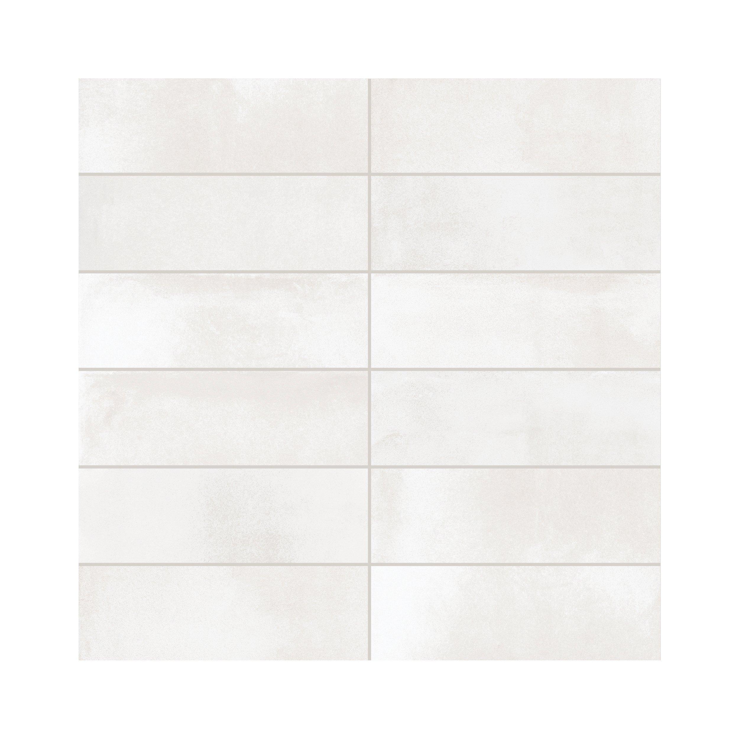 Luxe Sand Stacked Matte Porcelain Mosaic