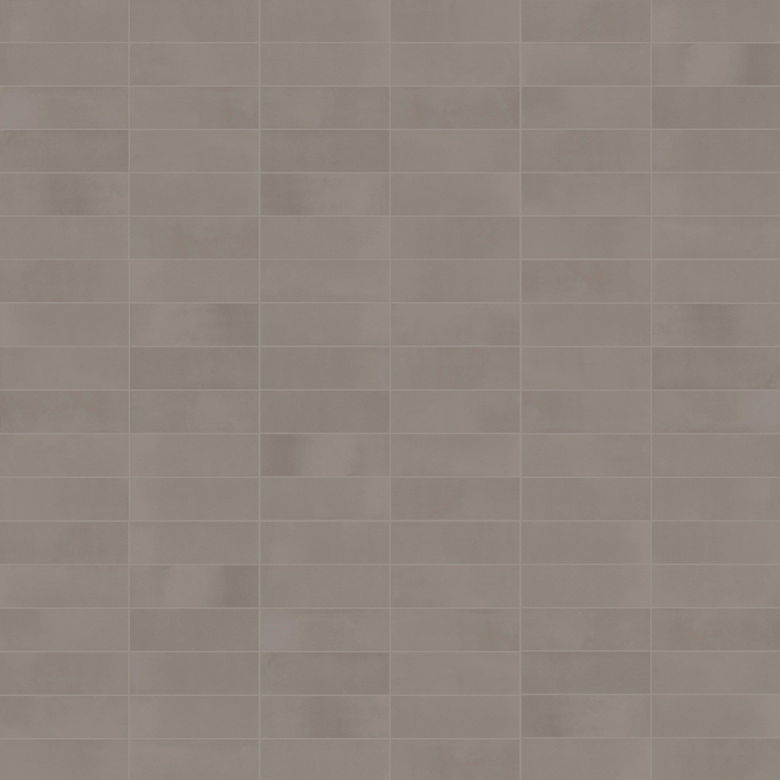 Luxe Earth Stacked Matte Porcelain Mosaic