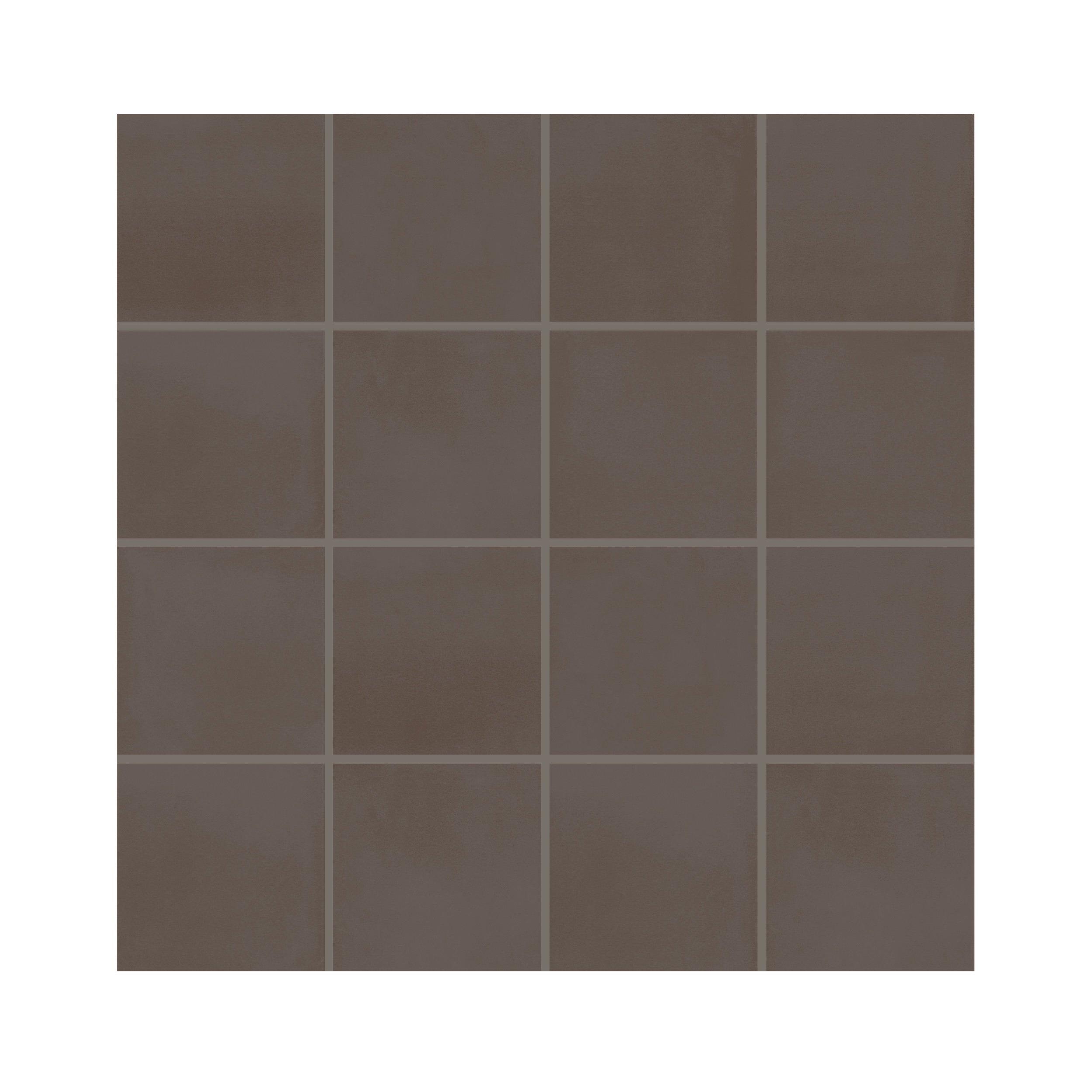 Luxe Umber Square Matte Porcelain Mosaic