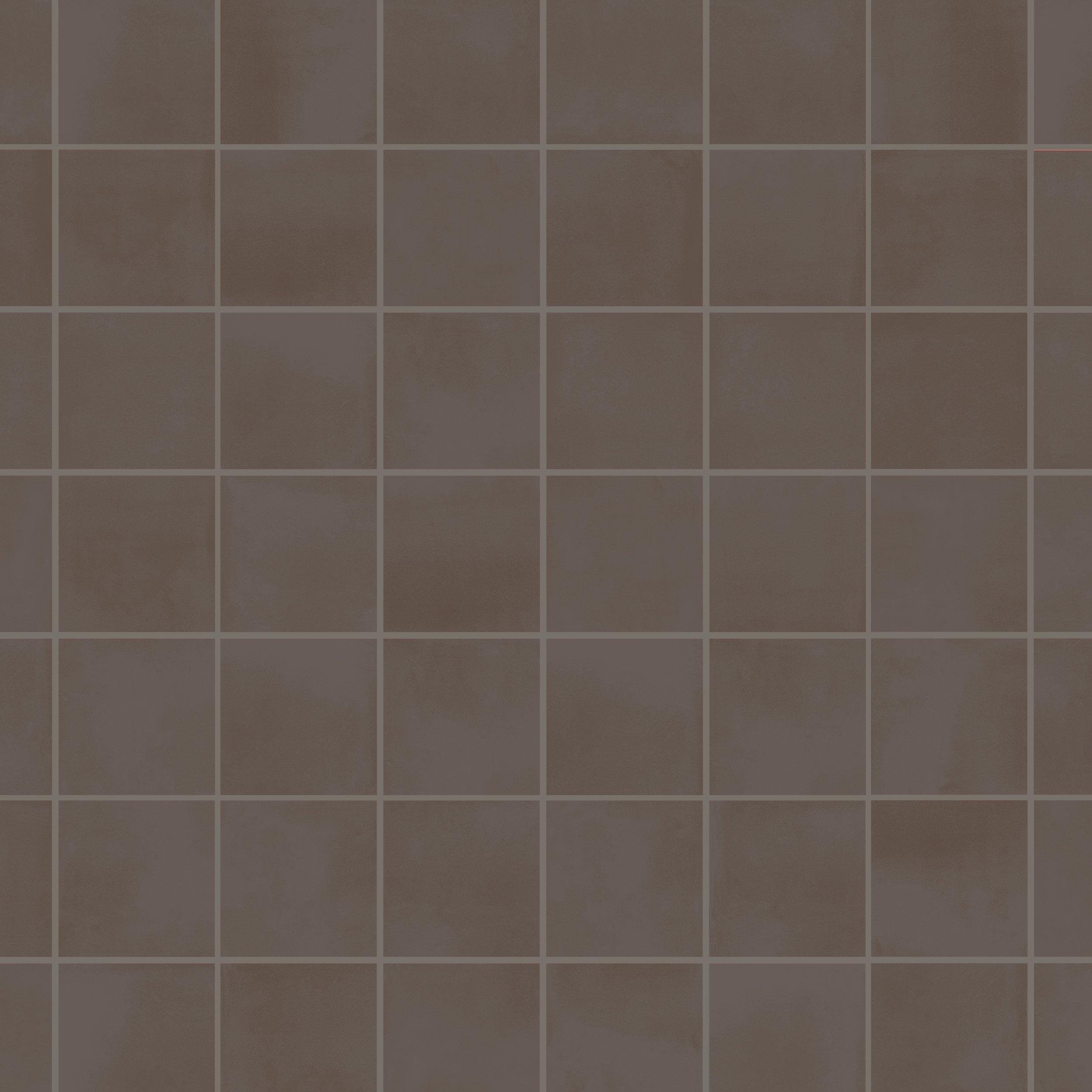 Luxe Umber Square Matte Porcelain Mosaic