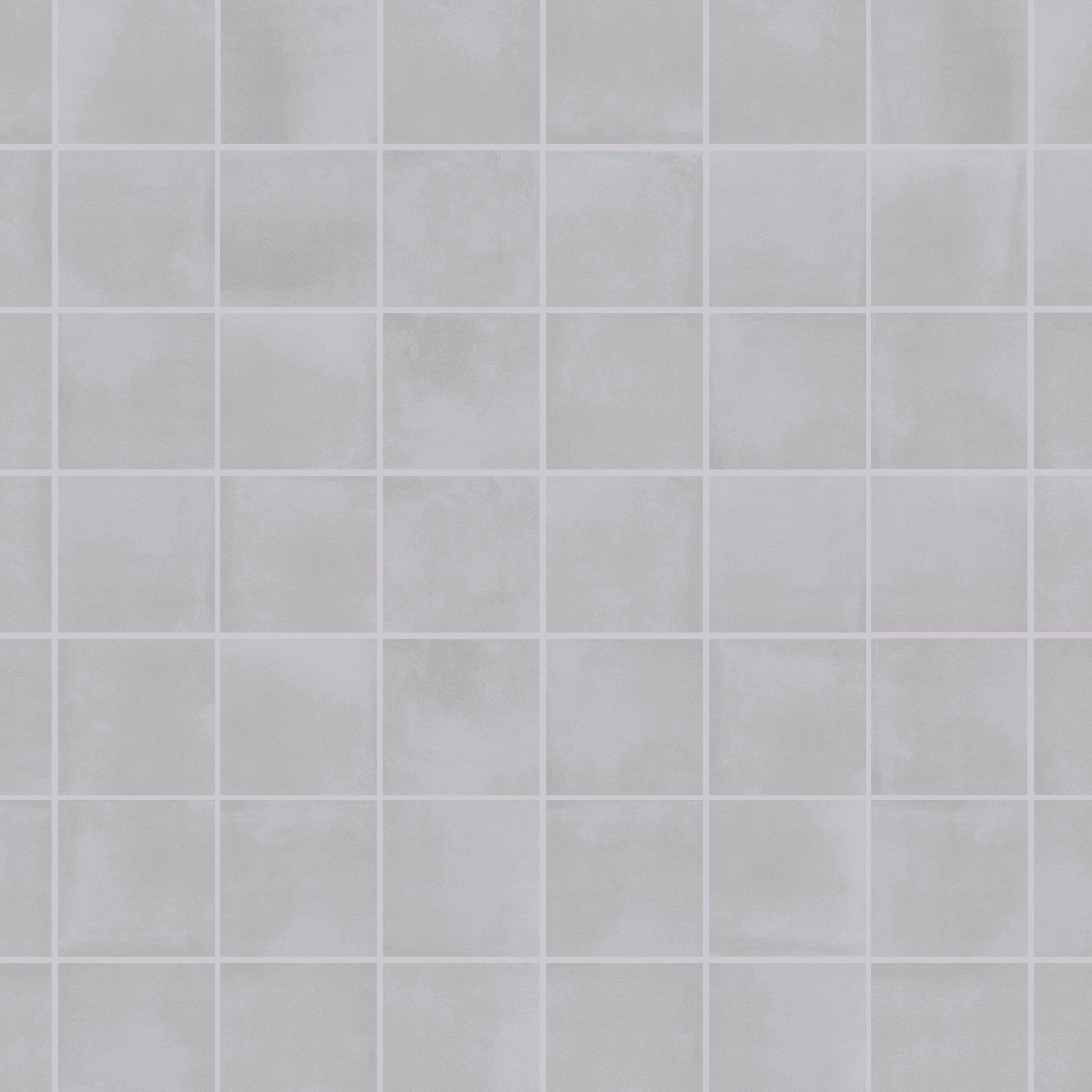 Luxe Smoke Square Matte Porcelain Mosaic