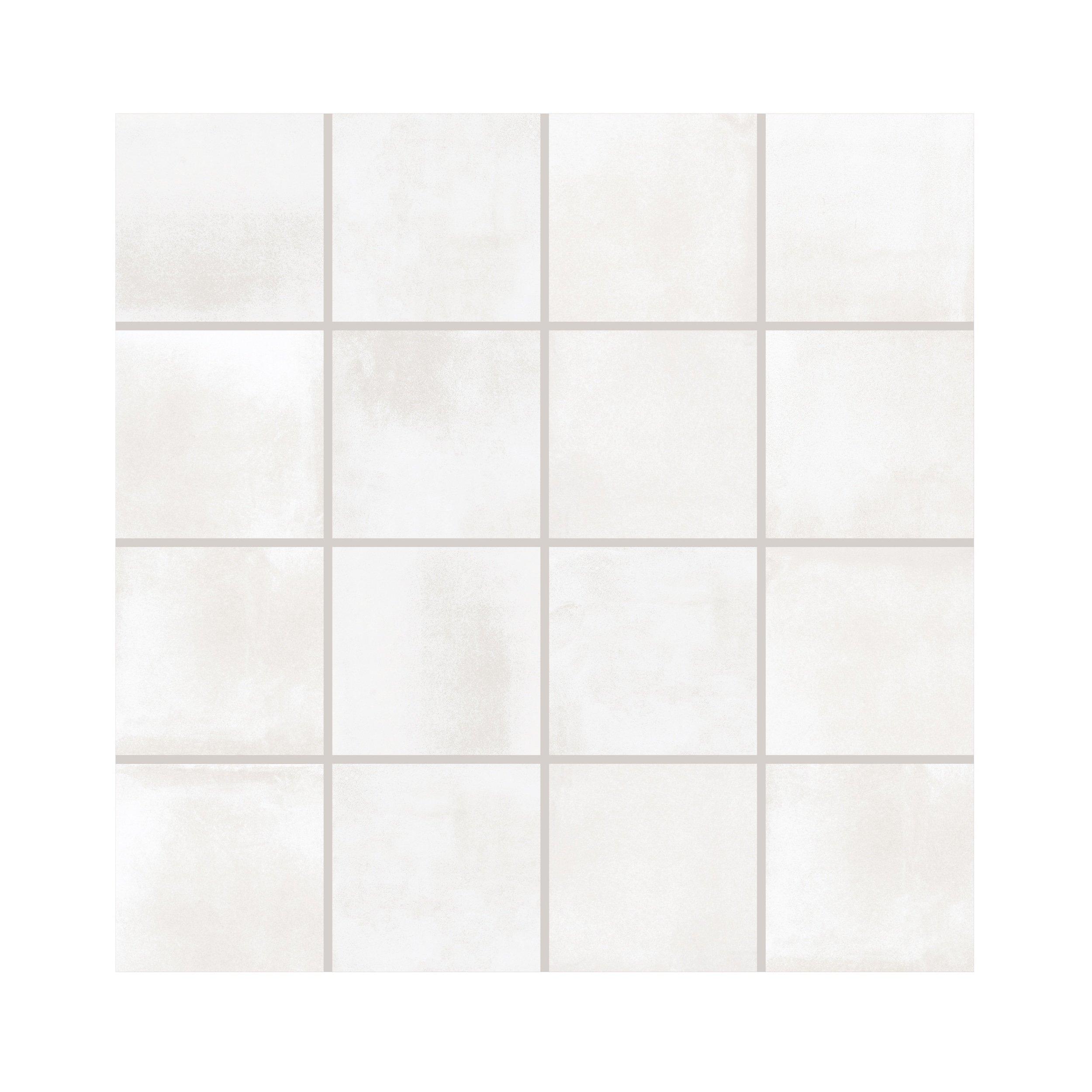 Luxe Sand Square Matte Porcelain Mosaic