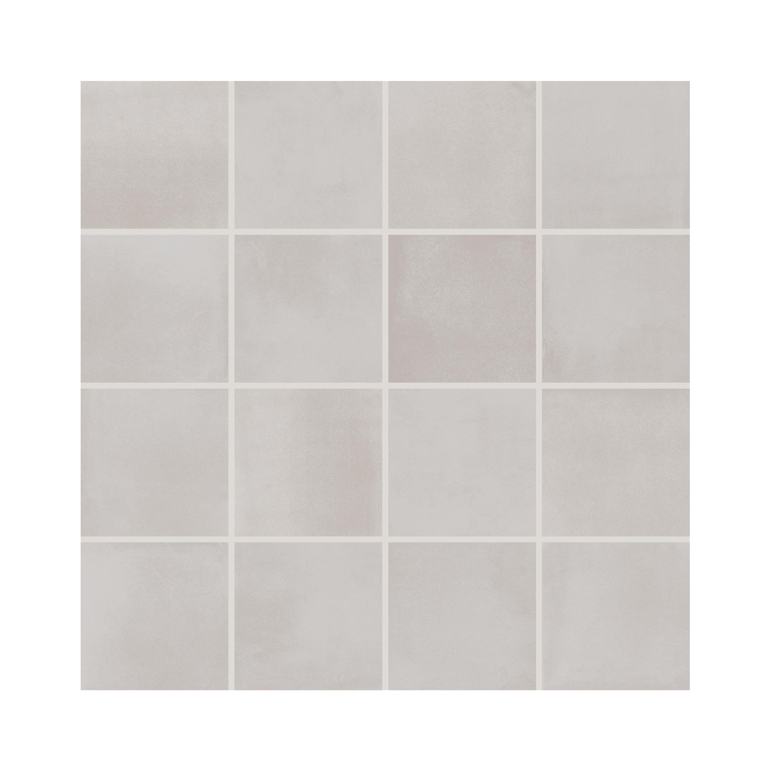 Luxe Fog Square Matte Porcelain Mosaic
