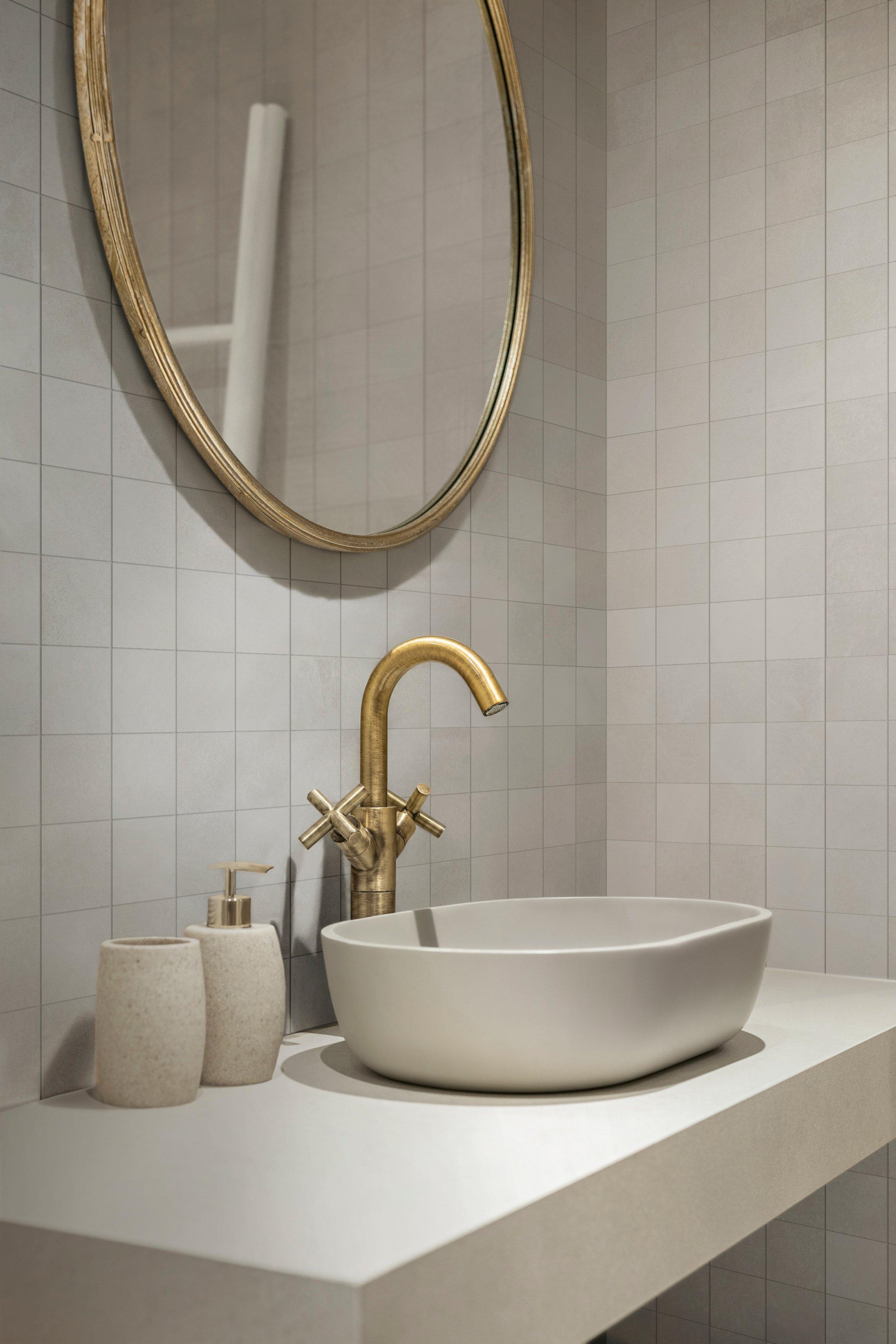 Luxe Fog Square Matte Porcelain Mosaic