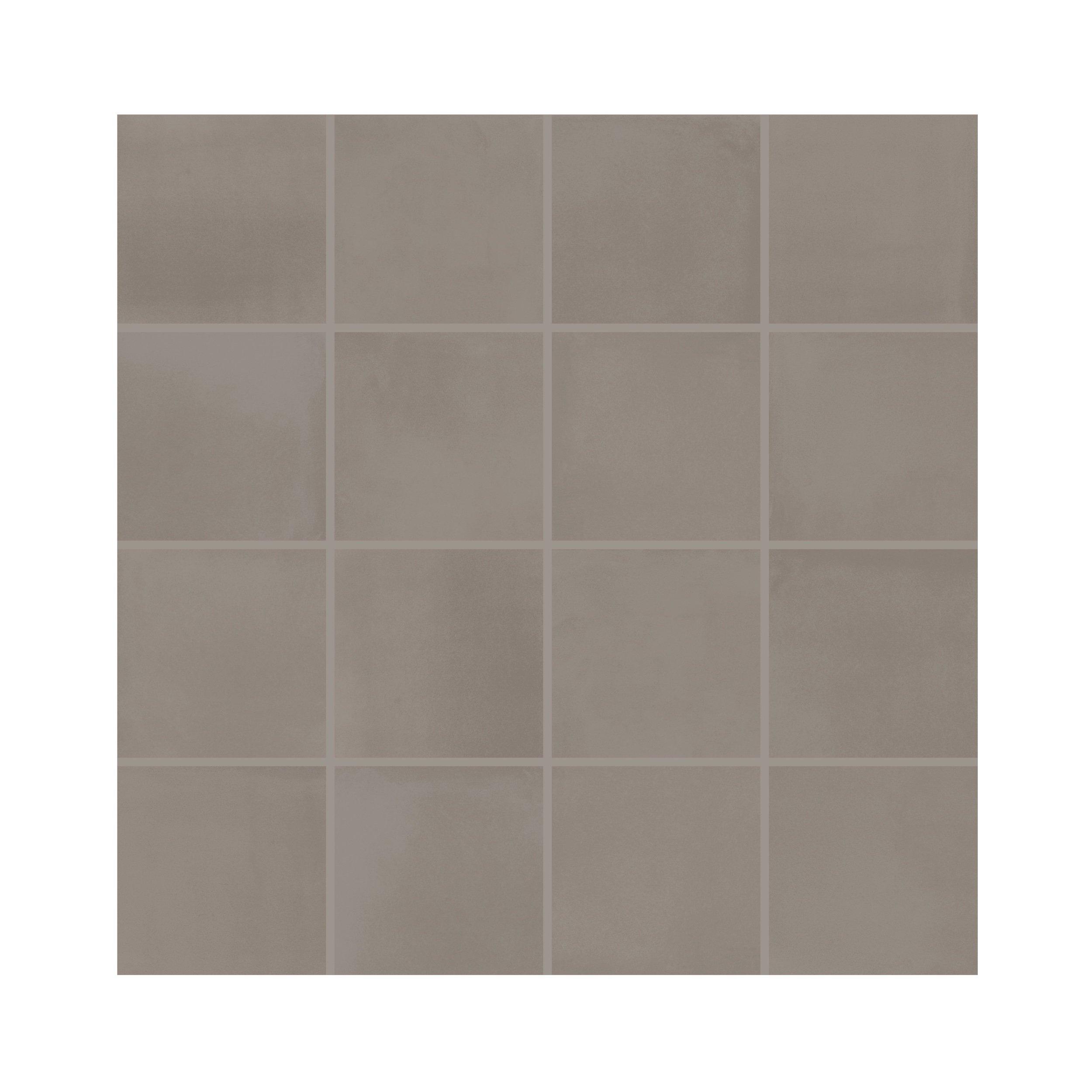 Luxe Earth Square Matte Porcelain Mosaic