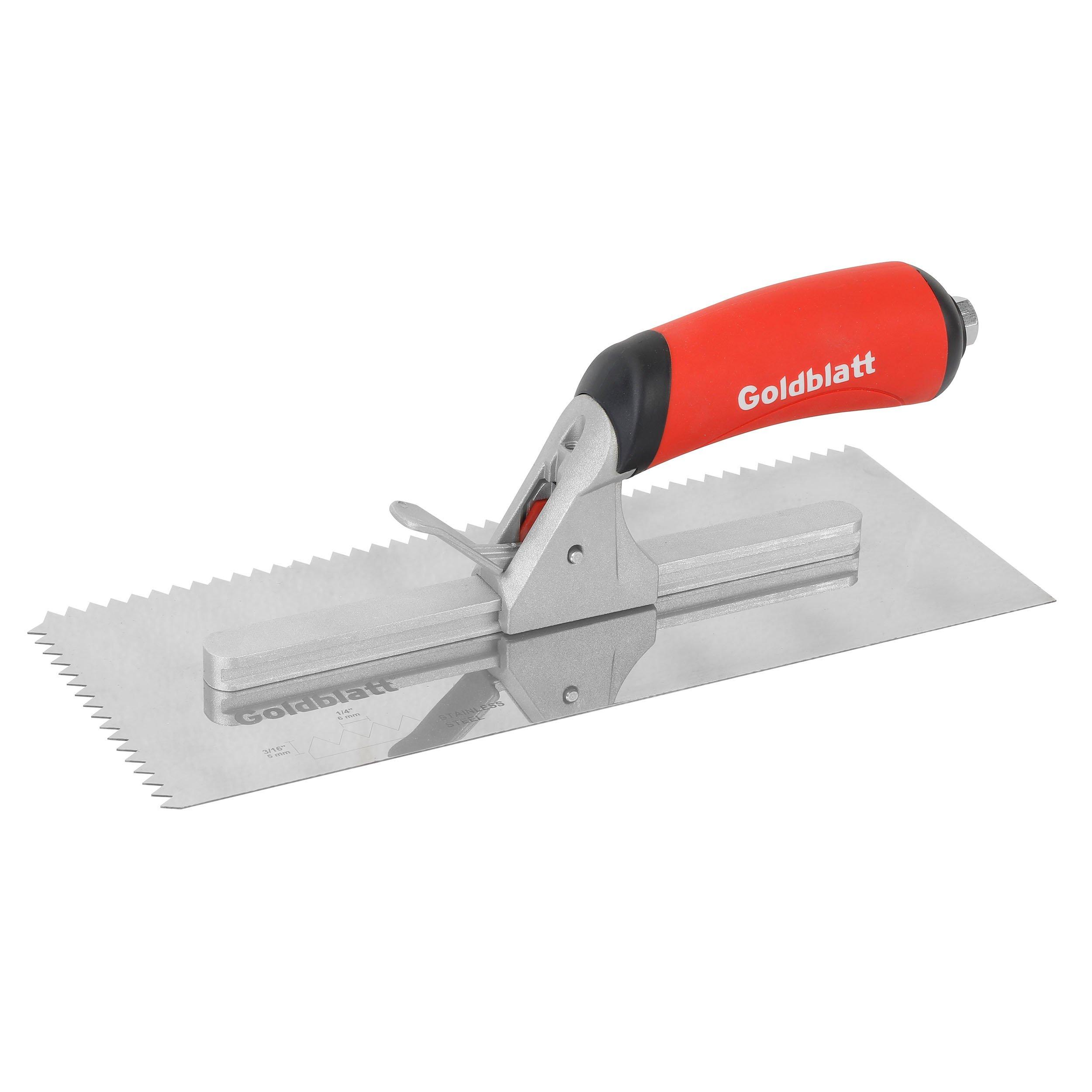 Goldblatt V-Notch Trowel Blade